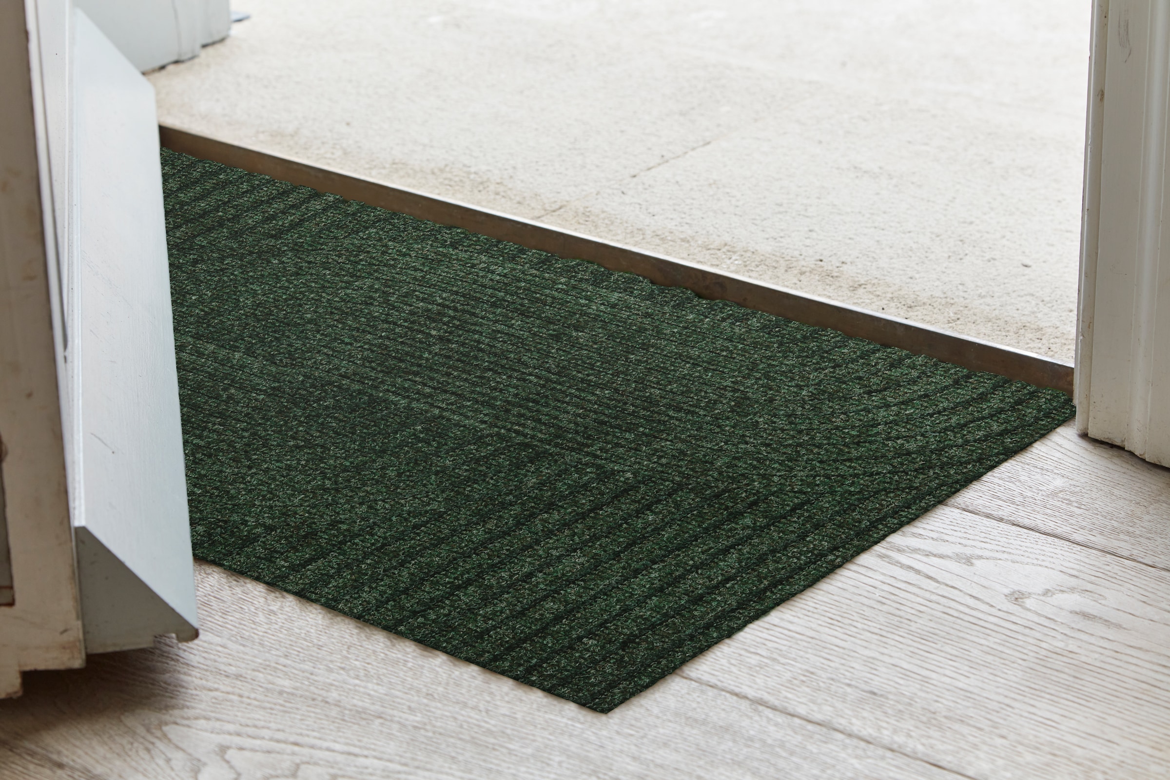 wash+dry by Kleen-Tex Fußmatte »Loop midnight green« rechteckig 8 mm Höhe