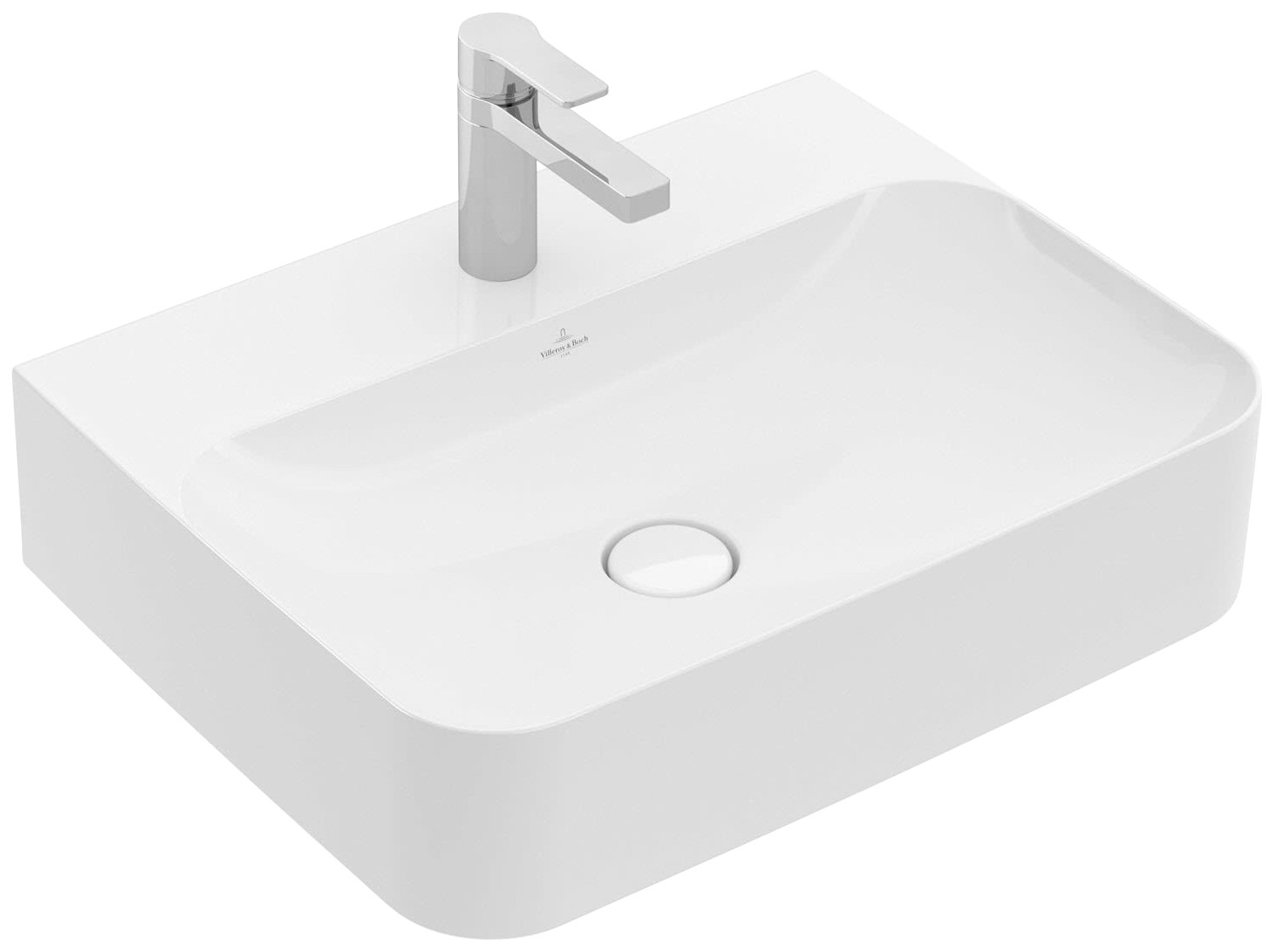 Villeroy & Boch Waschbecken »Finion«, BxT: 60x47 cm, ungeschliffen, weiß alpin glänzend