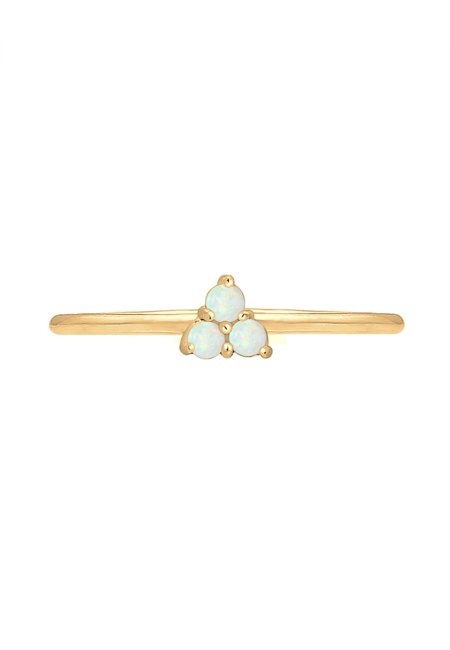 Elli Silberring »Ring Opal Kreis Trio Trend 925er Silber«
