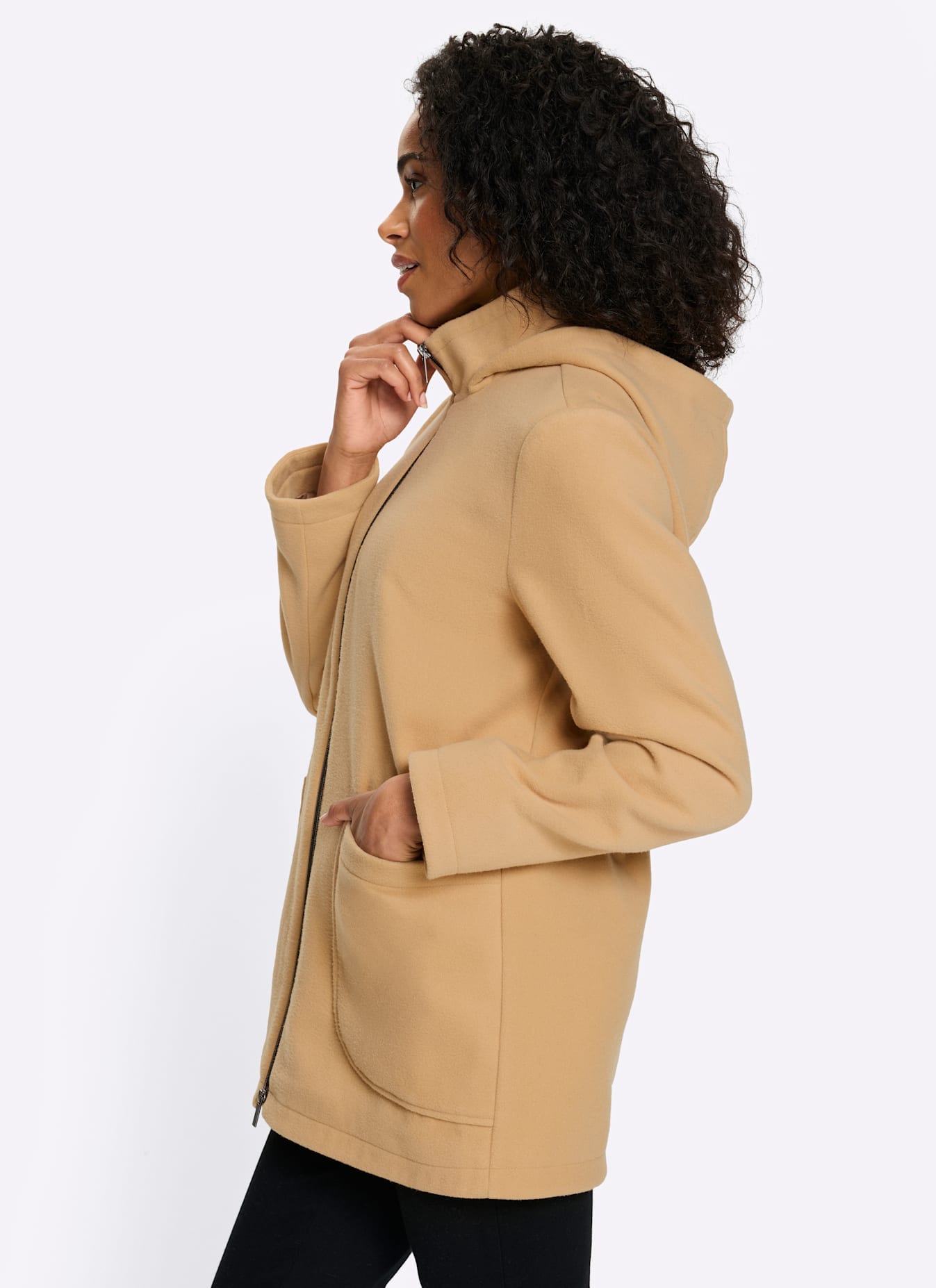 Classic Basics Langjacke mit Kapuze