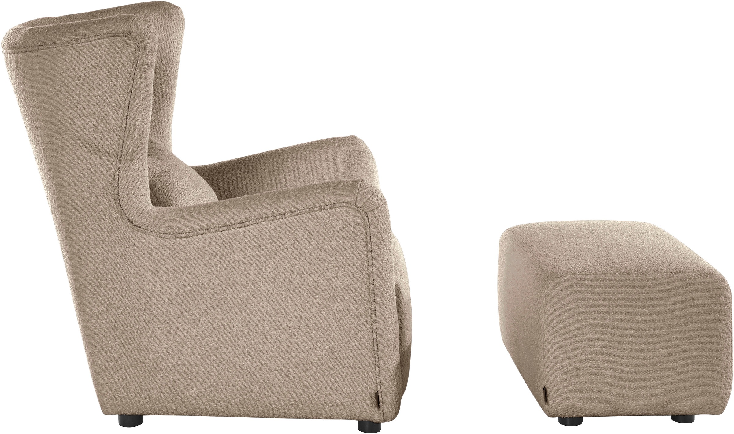 LeGer Home by Lena Gercke Ohrensessel »Levke Sessel«, wahlweise mit oder ohne Hocker