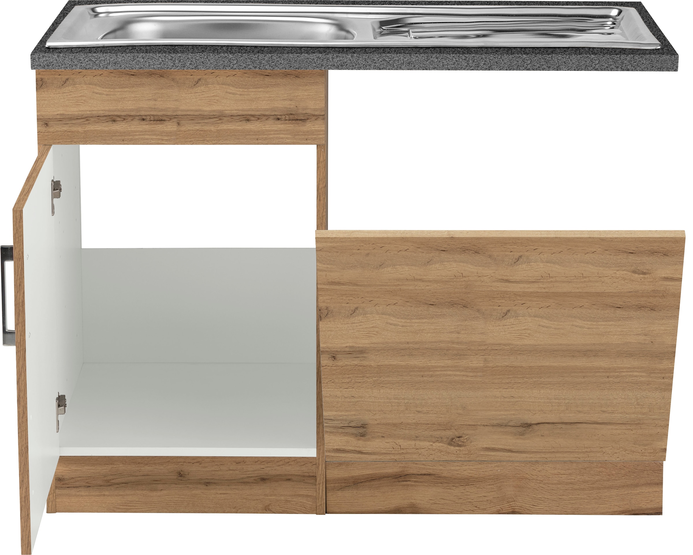 KOCHSTATION Spülenschrank »KS-Colmar«, 110 cm, Front und Sockelblende für teilintegrierten Geschirrspüler