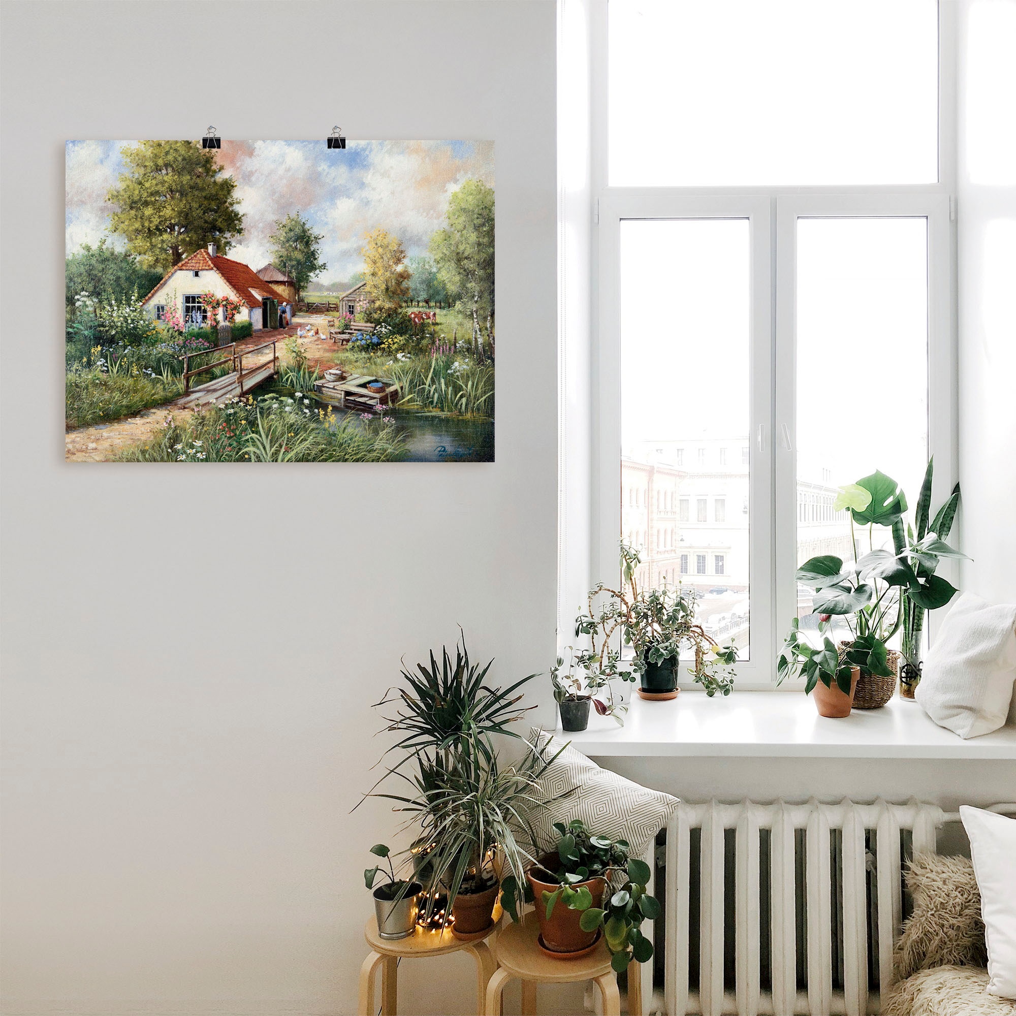 Artland Wandbild »Bauernhof«, Gebäude, (1 St.), als Leinwandbild, Poster in verschied. Größen