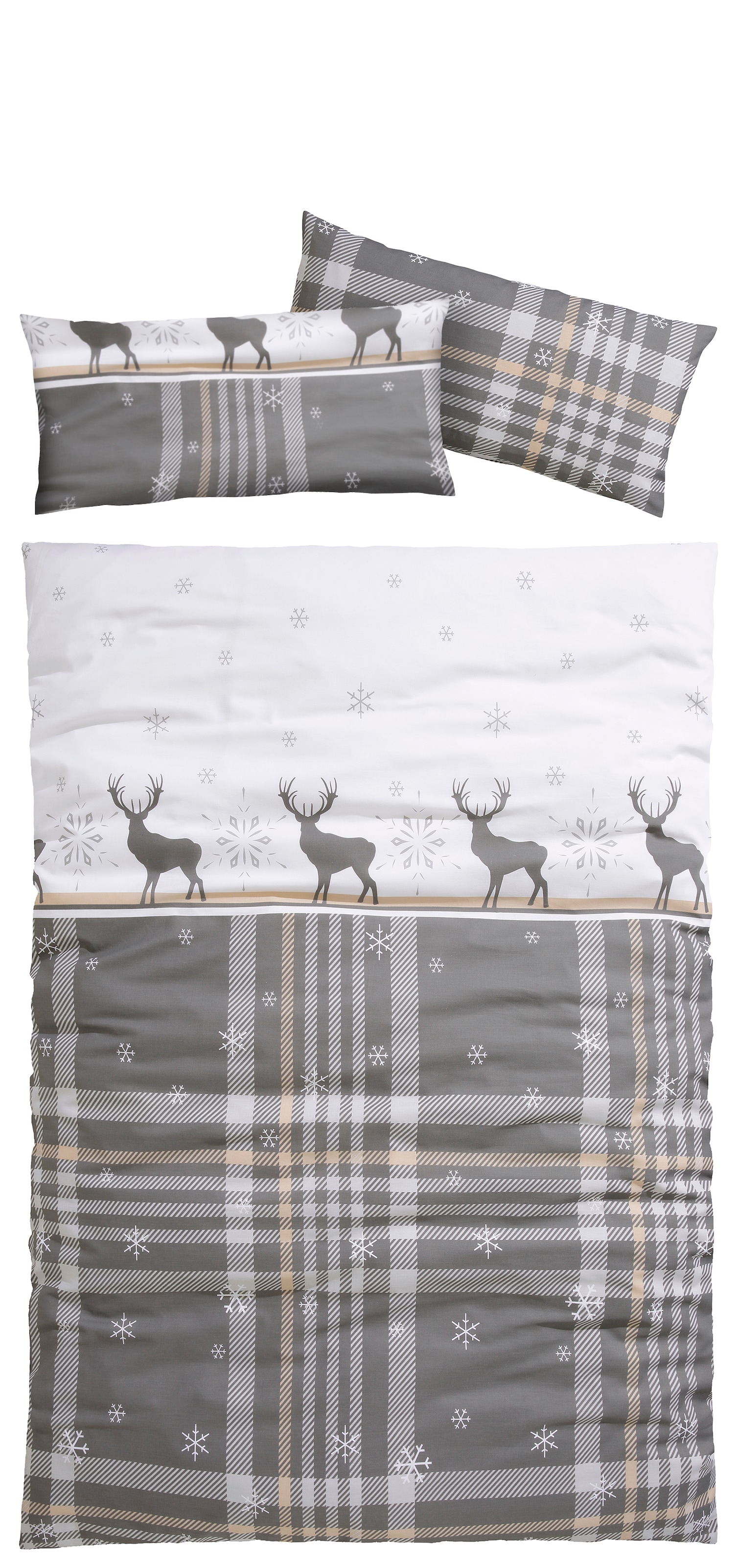 my home Bettwäsche »Wenda« 2 in Qualitäten PolyCotton (kühlend) + Biber (wärmend, 100% Baumwolle)