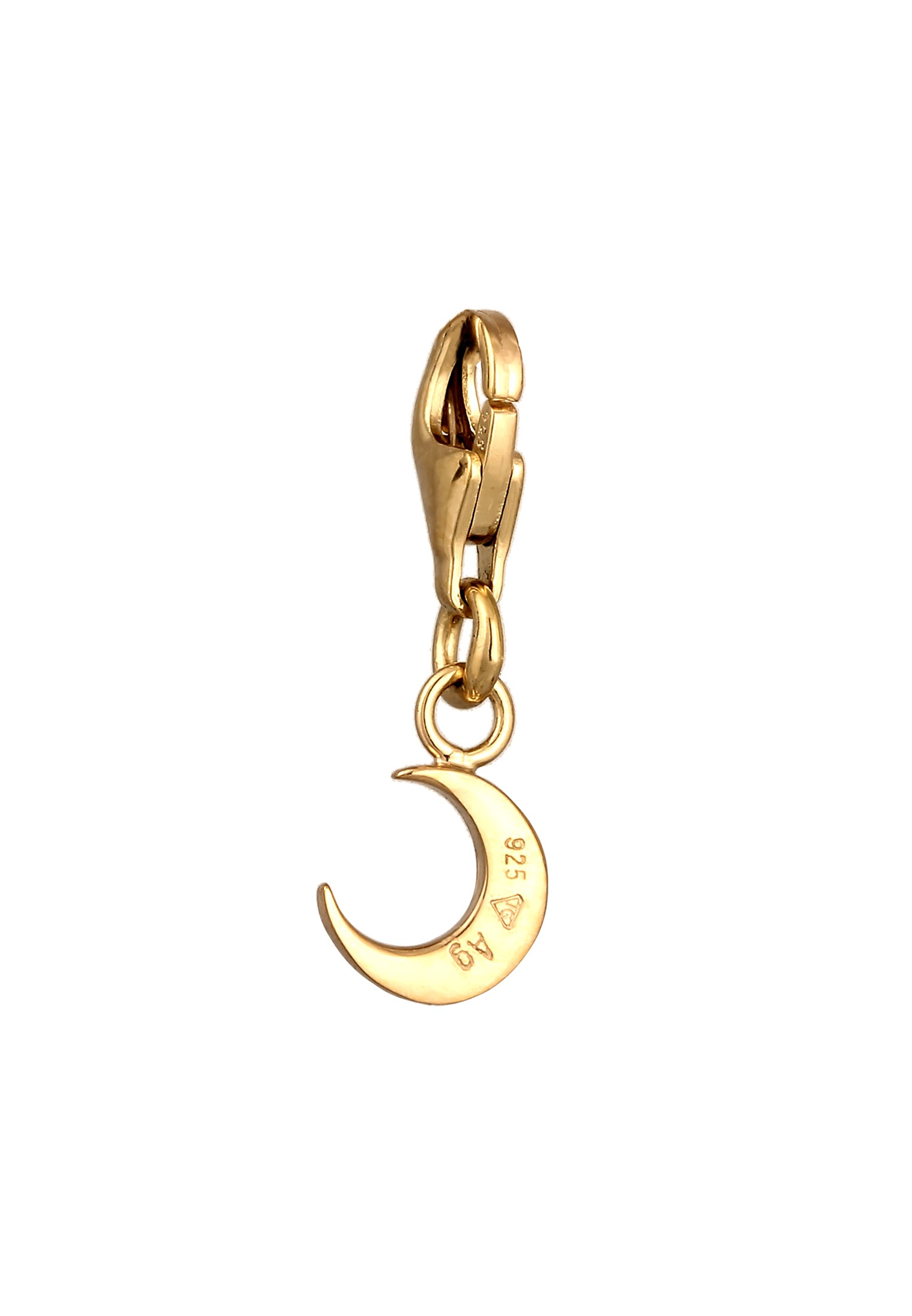 Elli Charm-Einhänger »Charm Anhänger Halbmond 925 Sterling Silber«