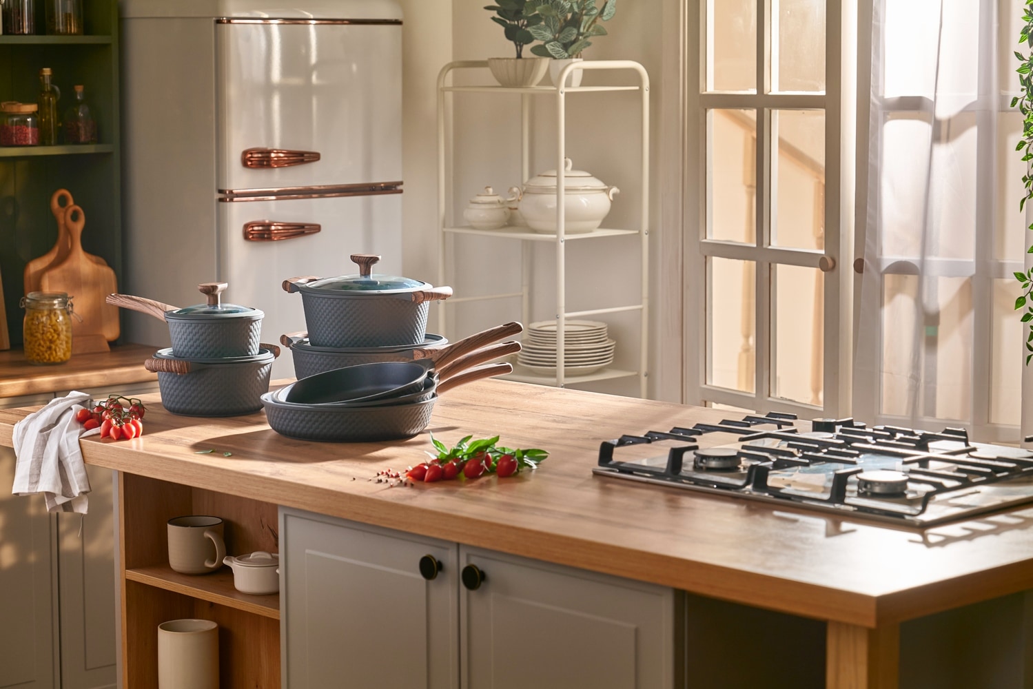 RESTO Kitchenware Bräter »Ran, Kochtopf antihaftbeschichtet und spülmaschinenfest« 2 Stk. tlg. Aluminiumguss