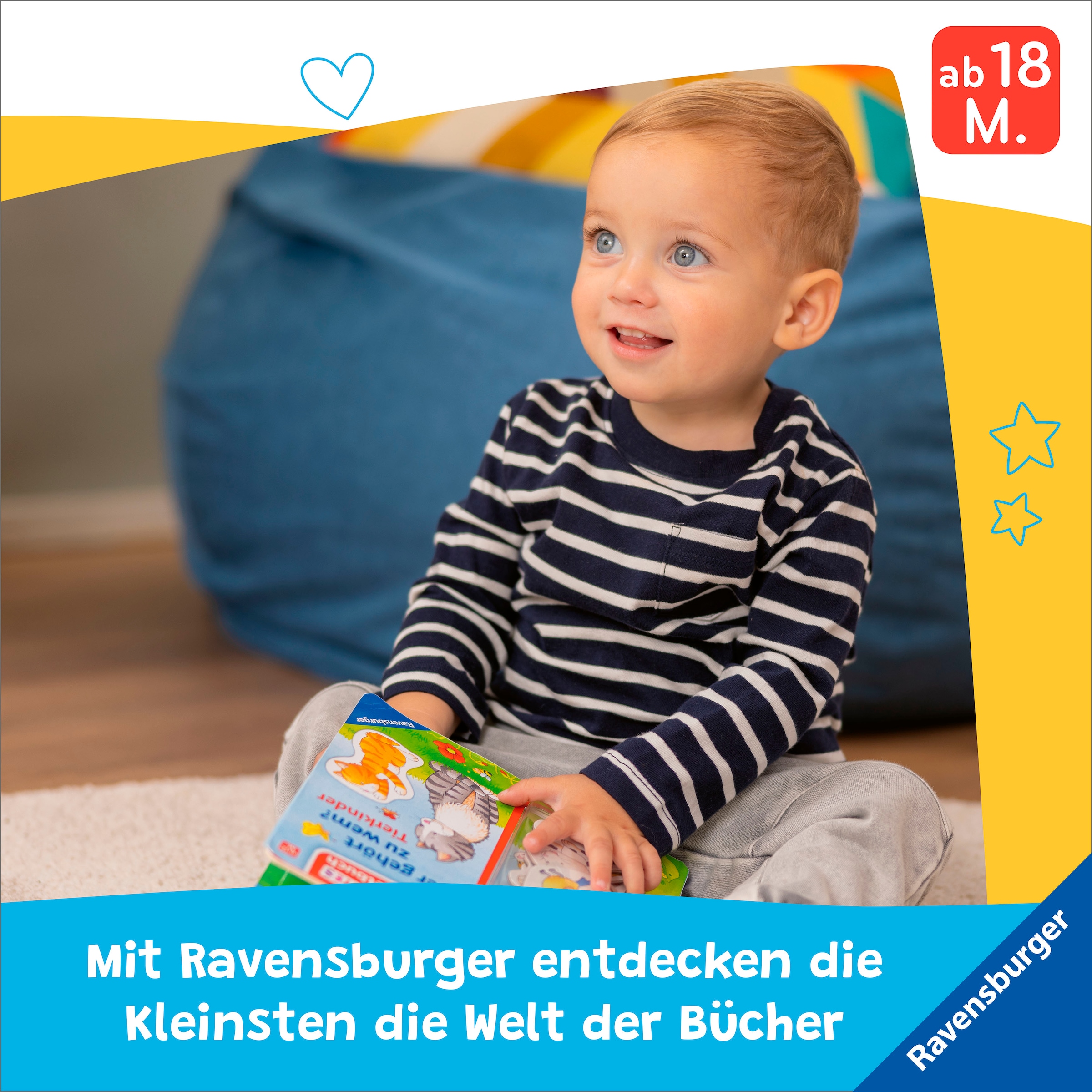 Ravensburger Buch »Pappbilderbuch, Mein erstes Vorlese-Fühlbuch: Bist du ein Affe?«