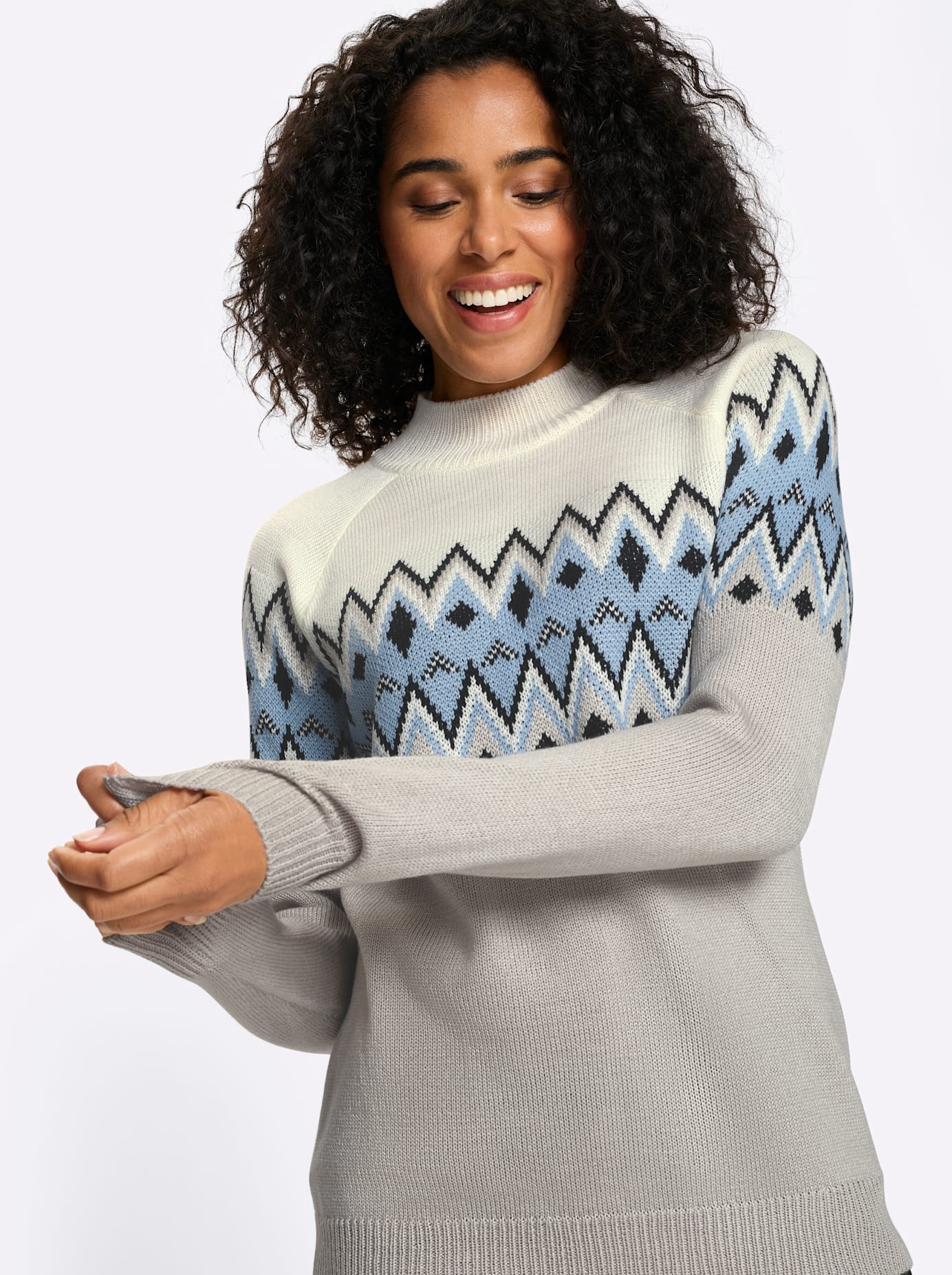 Classic Basics Stehkragenpullover »Langarm-Pullover«