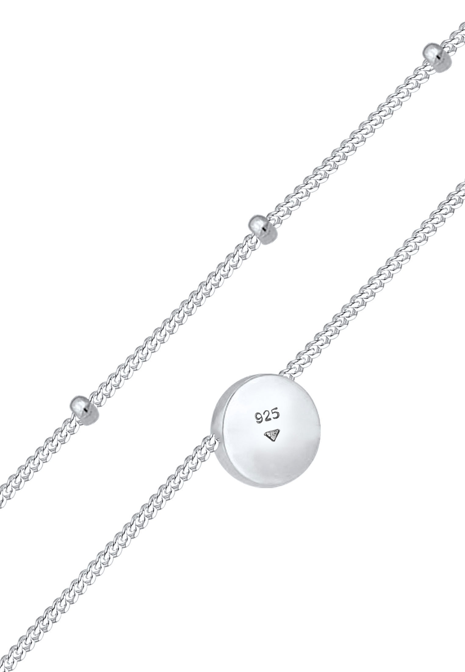 Elli Choker »Halskette Choker Layer Opal Kugelkette 925 Silber«