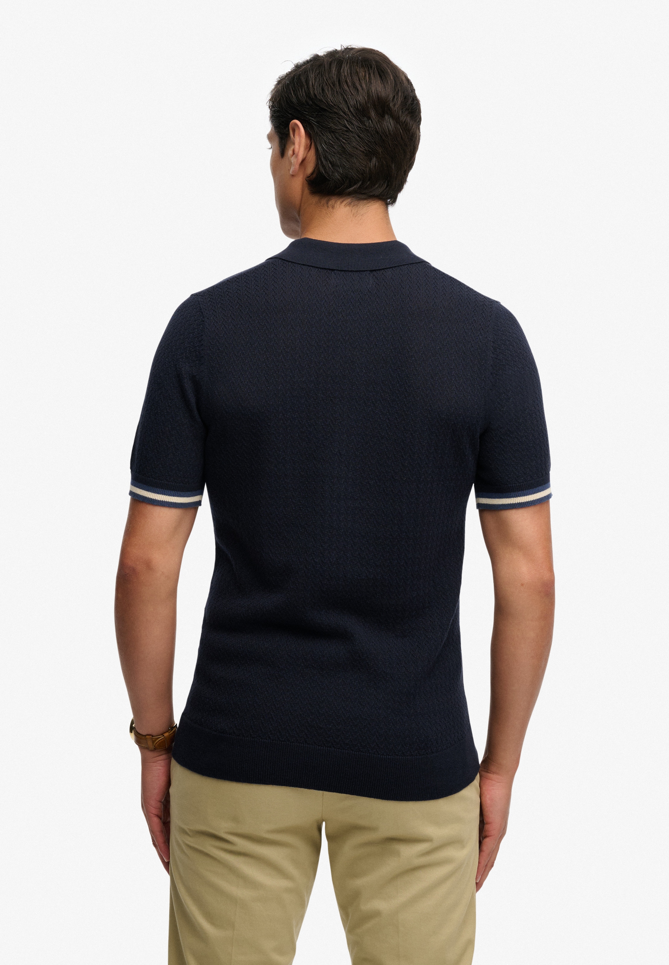 Superdry Poloshirt »KNITTED TEXTURE S/S POLO« Baumwolle, relaxed fit