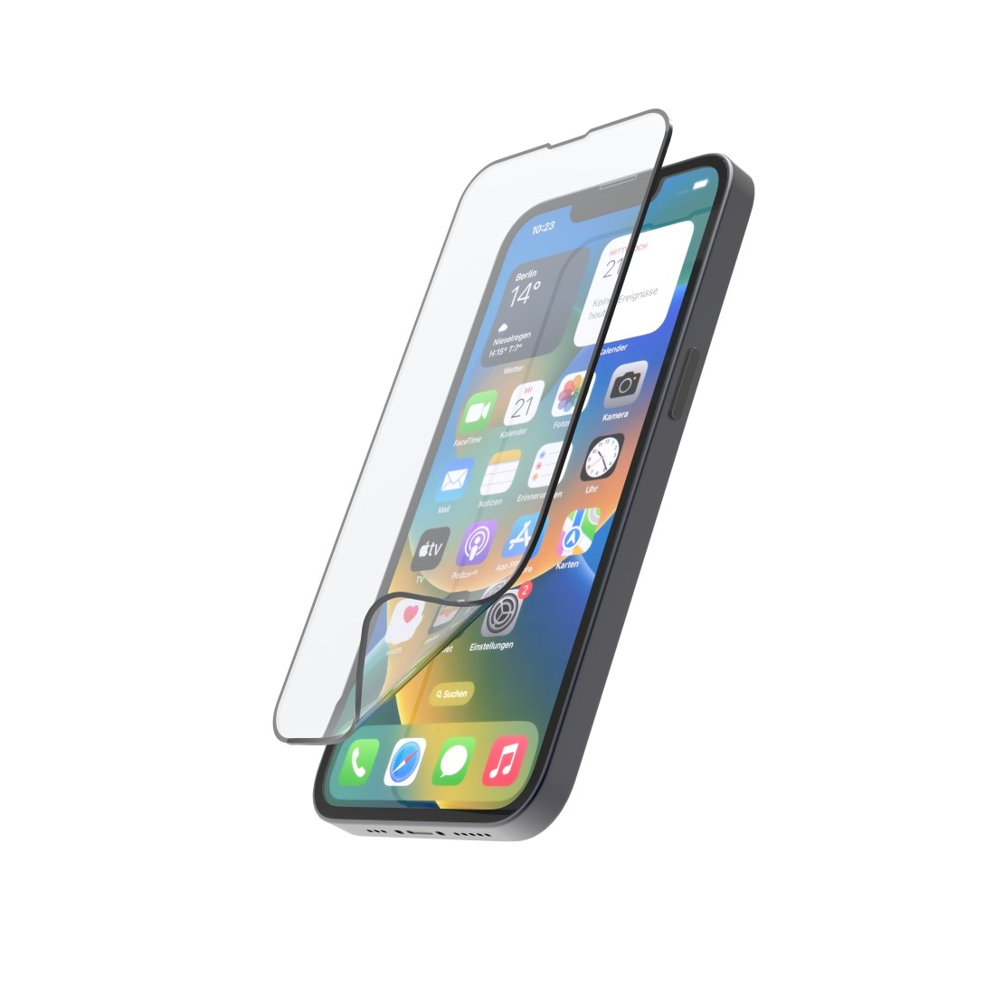 Displayschutzglas »Panzerglas Hiflex Eco für Apple iPhone 15 Plus, Full-Cover...