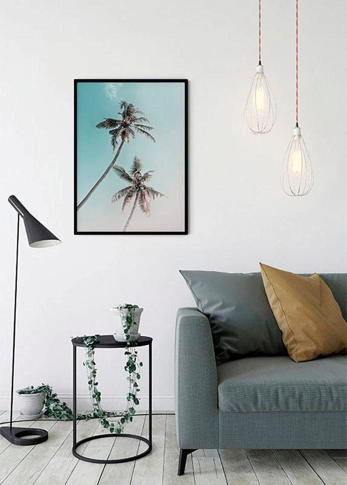 Komar Poster »Miami Palms«, OTTO Schlafzimmer, (1 Wohnzimmer bei Kinderzimmer, Pflanzen-Blätter, St.)