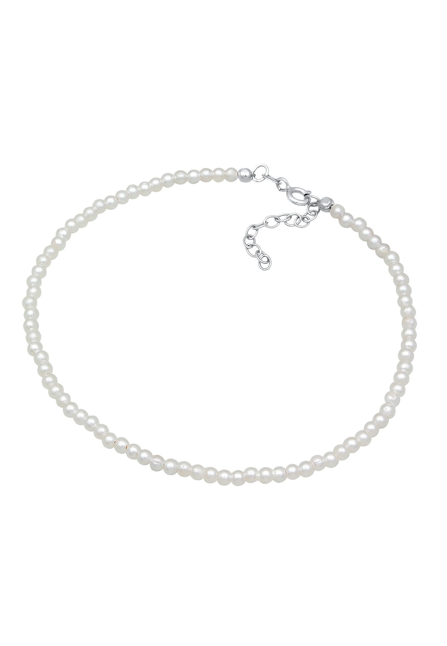 Elli Fußkette »Fußschmuck Perlen Synthetisch Klassik Basic 925 Silber«