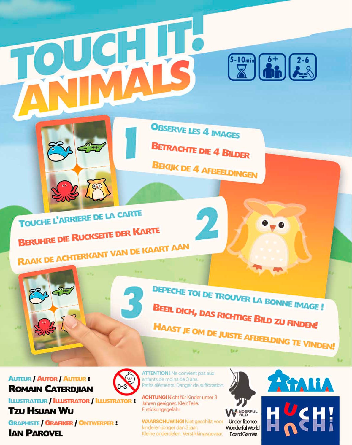 HUCH! Spiel »Touch it Animals«