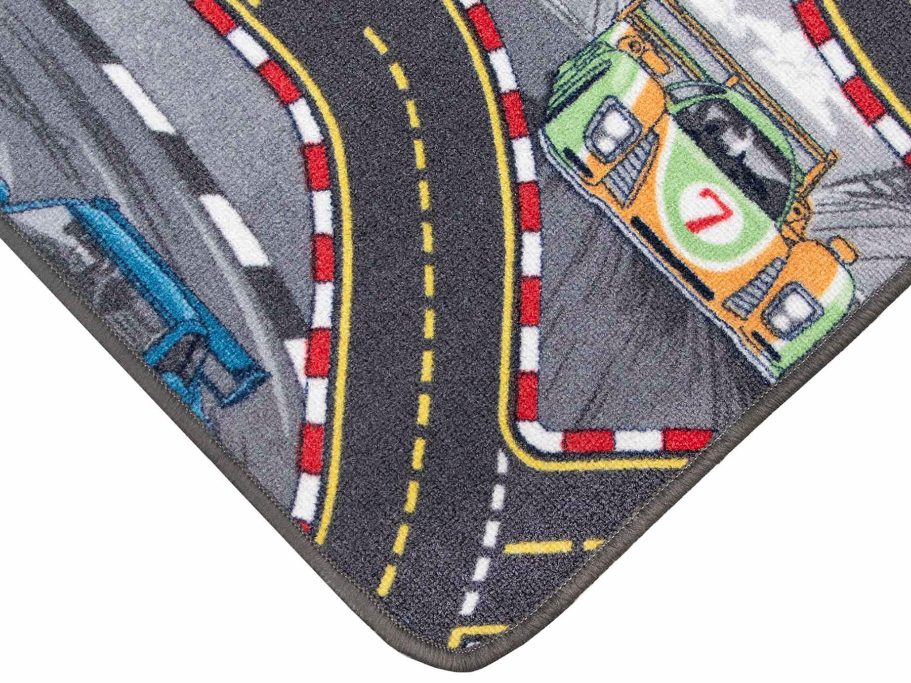 Primaflor-Ideen in Textil Kinderteppich »Spielteppich CARS«, rechteckig, 6,5 mm Höhe, Kurzflor, Straßen-Spiel-Teppich, Motiv Autos, Kinderzimmer