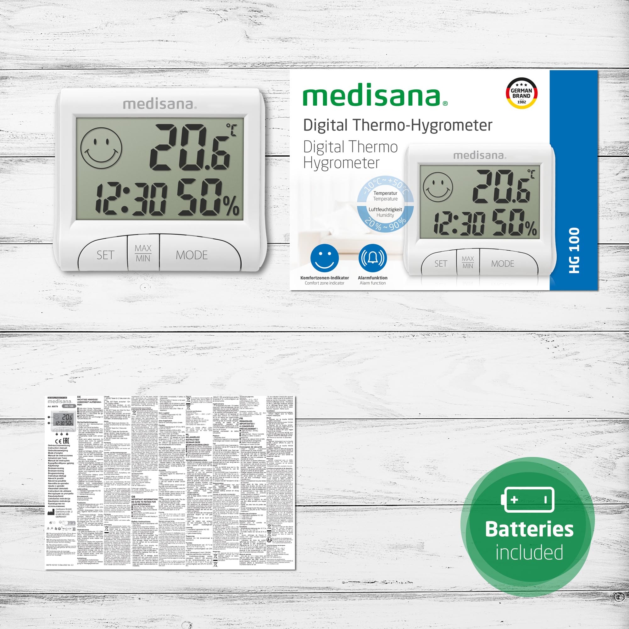 Medisana Innenwetterstation »HG 100«