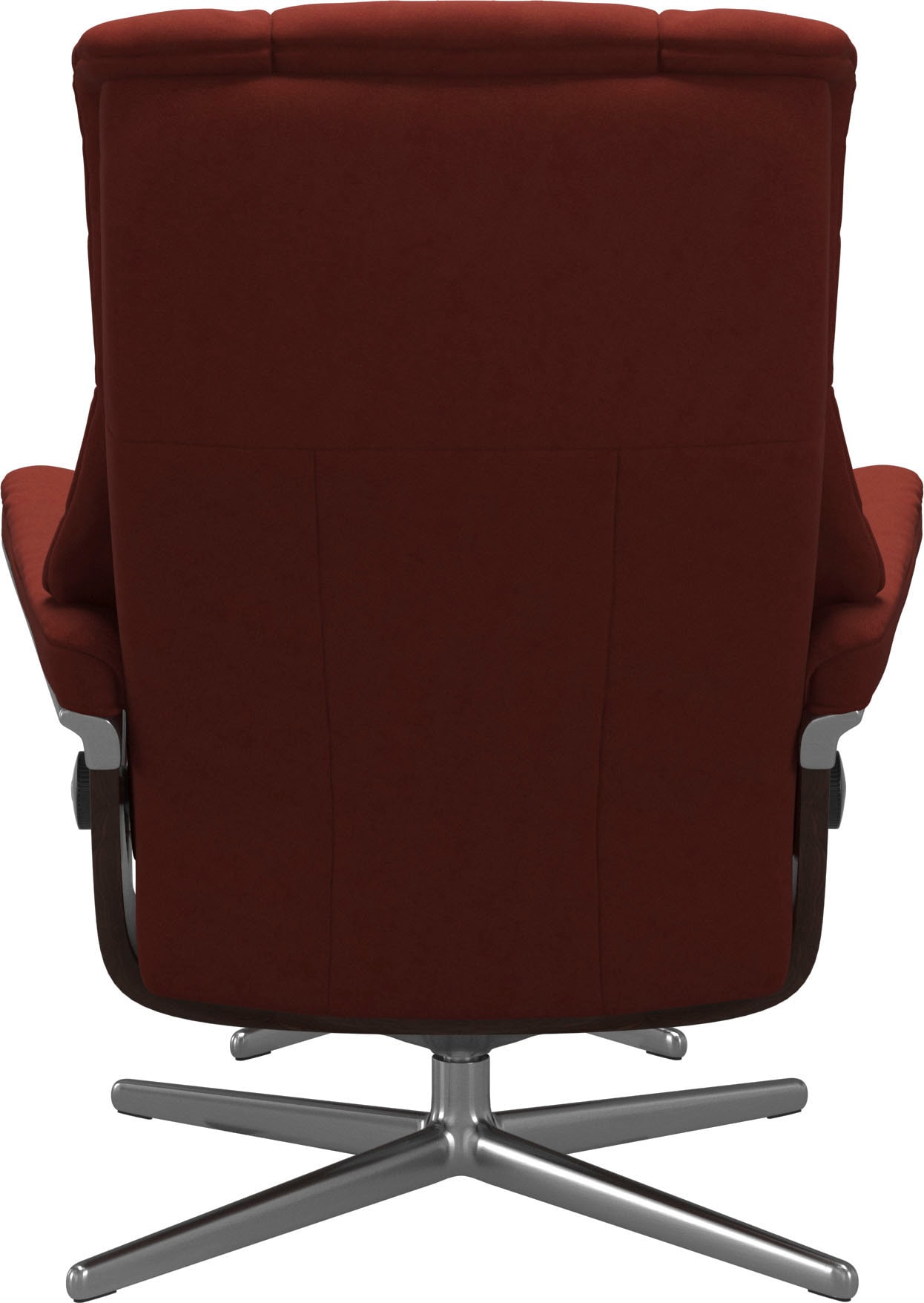 Stressless® Relaxsessel »Mayfair«, (Set, Relaxsessel mit Hocker), mit Hocker, mit Cross Base, Größe S, M & L, Holzakzent Braun