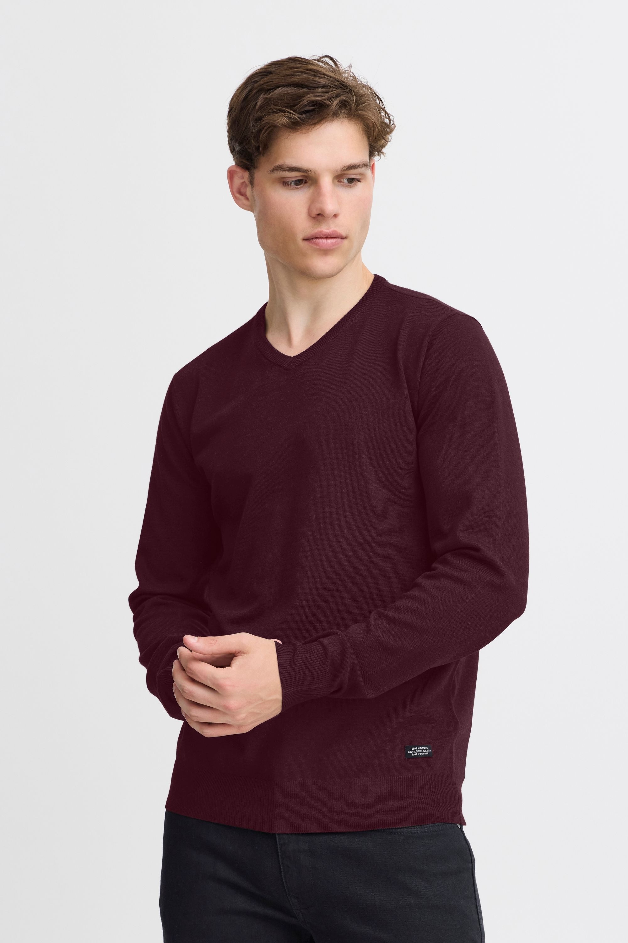Blend Strickfleece-Pullover »Strickpullover BHBRUTON V-neck«