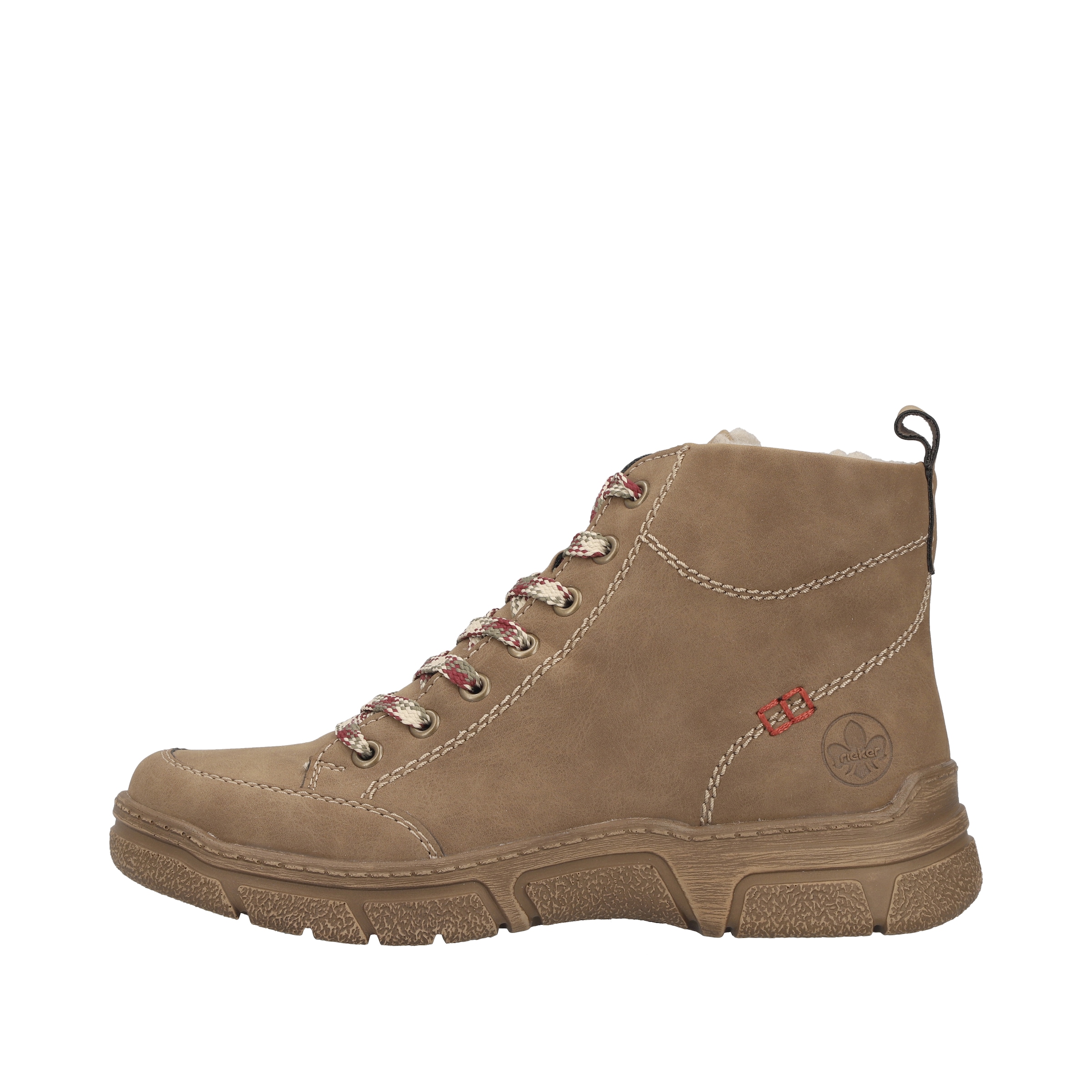 Rieker Winterboots  Schnürboots, Schnürstiefelette mit Warmfutter und Ziersteppung