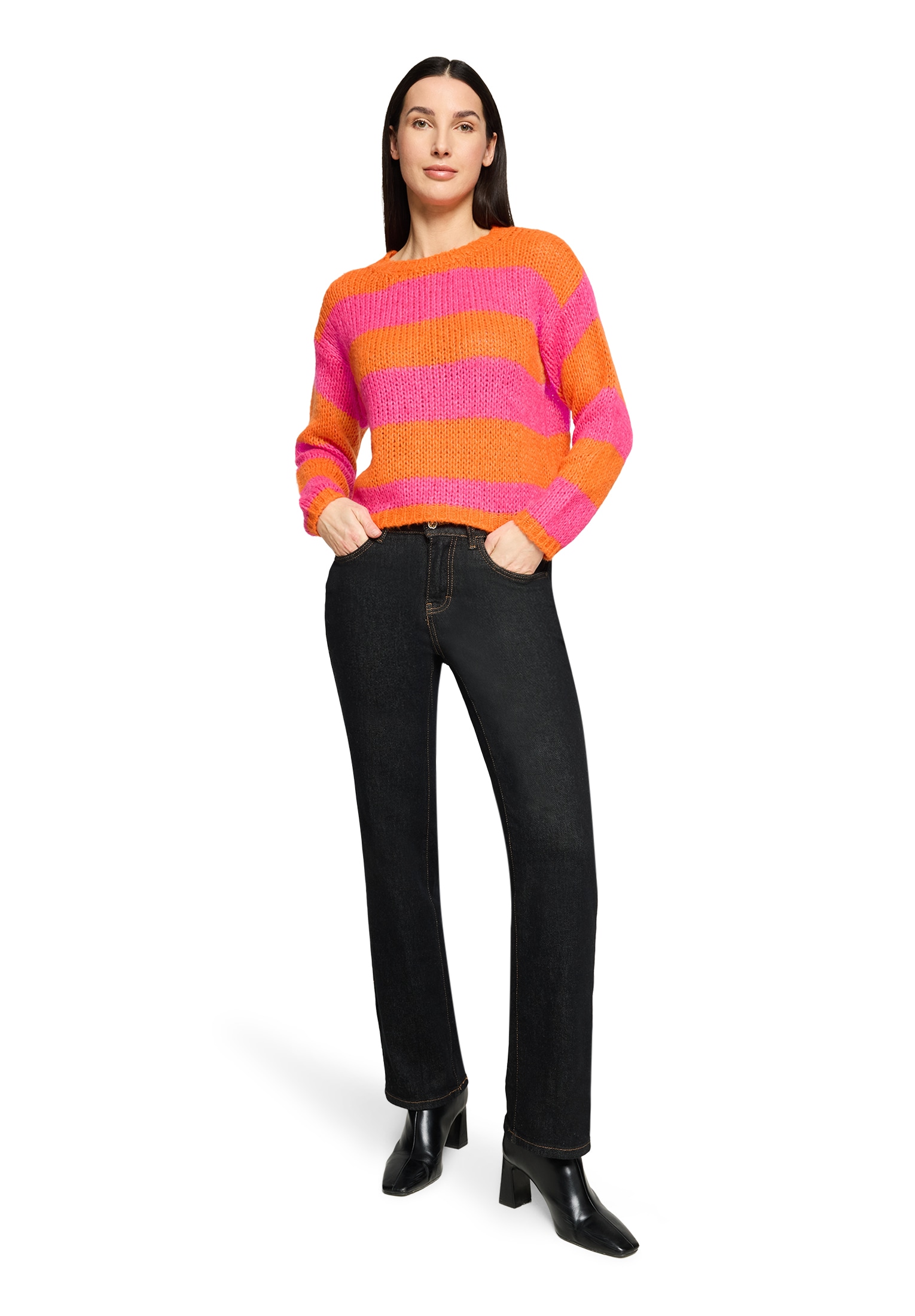 Cartoon Strickpullover »Strickpullover mit Rundhalsausschnitt«