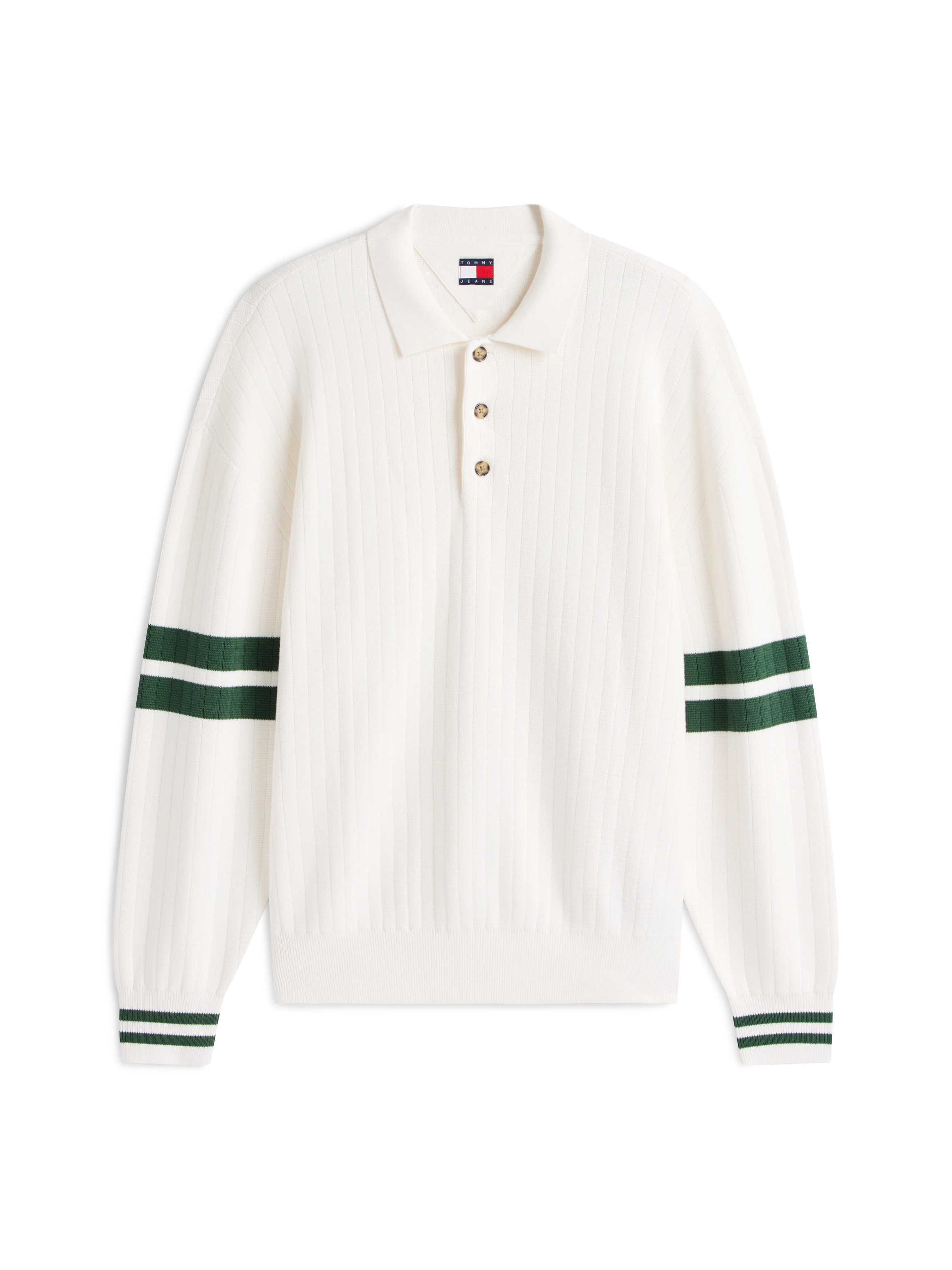 Tommy Jeans Polokragenpullover »TJM  90S BLOCK KNITTED« Relaxed fit mit Streifendetails
