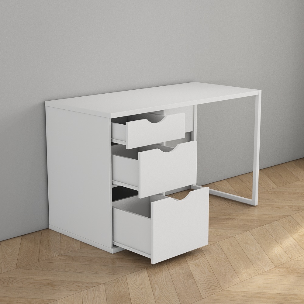 OTTO home Schreibtisch Set,  mit Schubladen, im modernen skandinavischen Design, Breite 120 cm