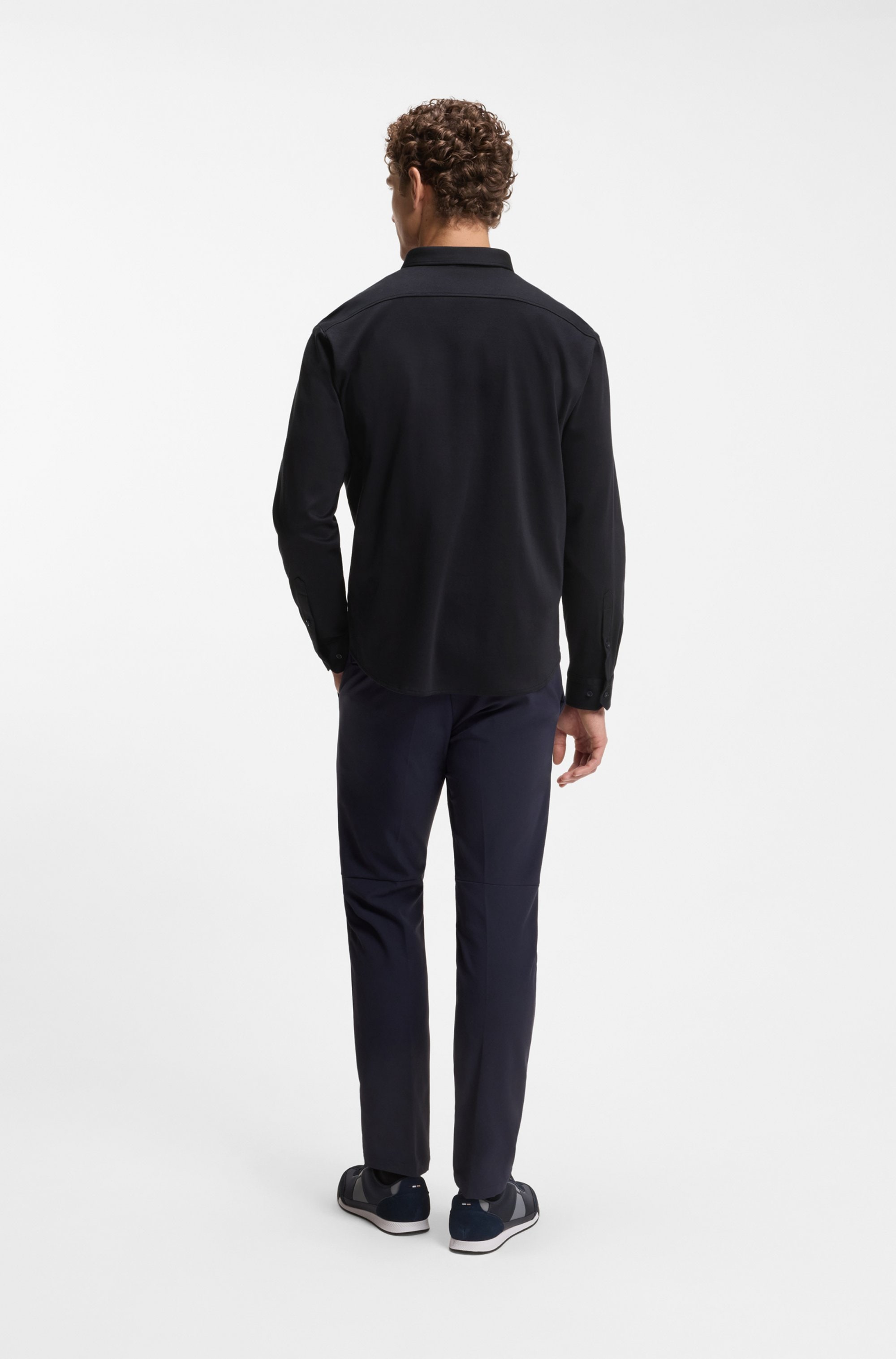 BOSS GREEN Langarmhemd »B MOTION L« mit Logo-Druck