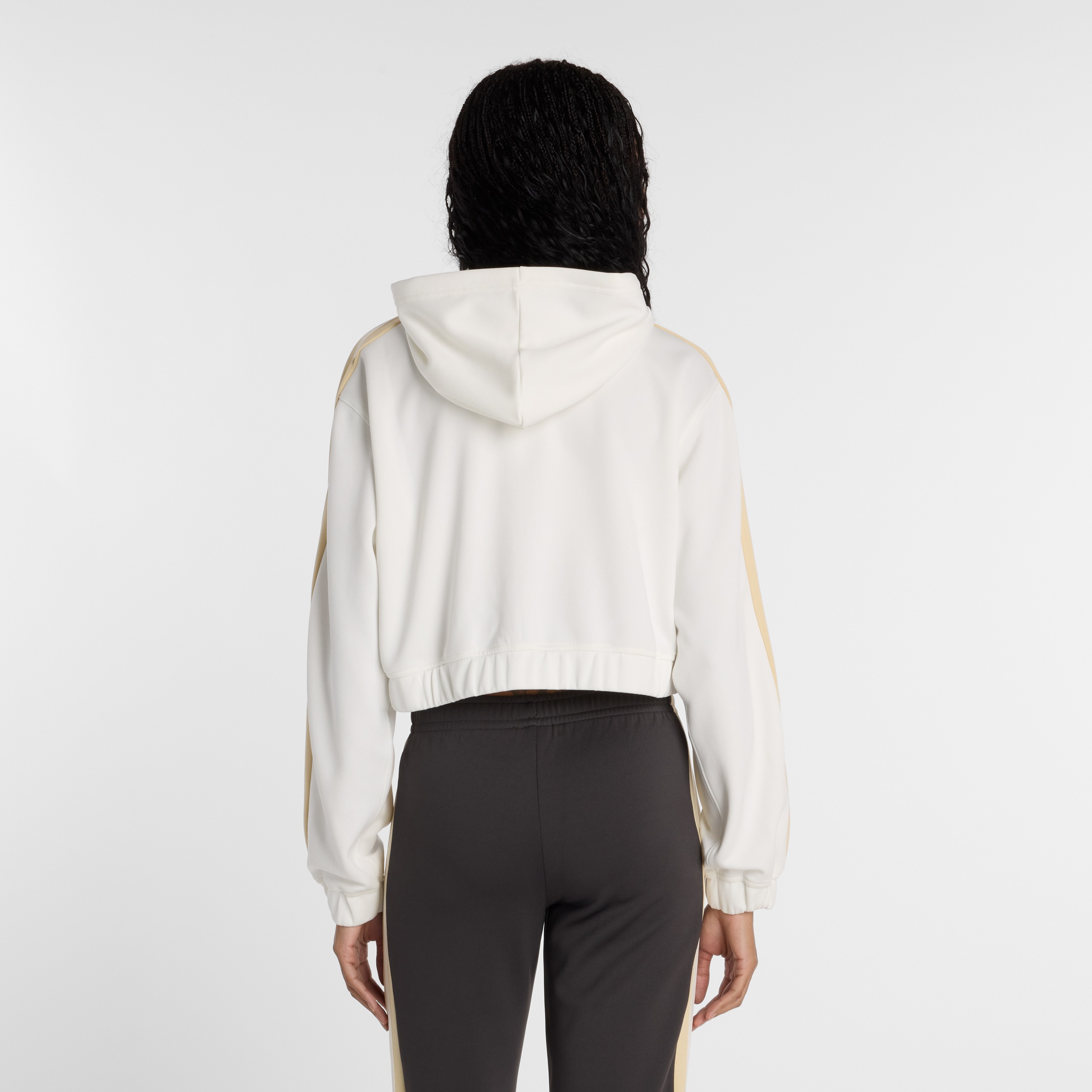 New Balance Kapuzensweatjacke mit Kapuze, aus Polyester, mit angerauter Sweatware