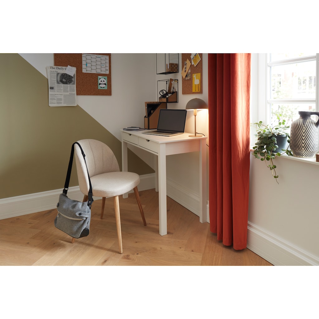 INOSIGN Schreibtisch »Gava«, Kiefernholz, Griffmulden, unterschiedliche Farbvarianten, Breite 100cm