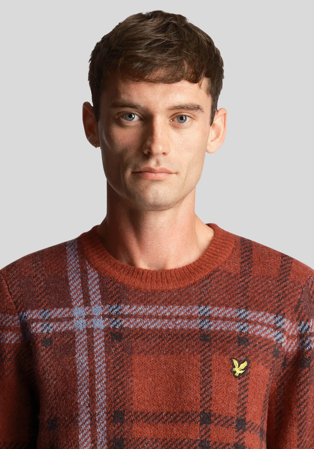 Lyle & Scott Strickpullover, in karierter Optik