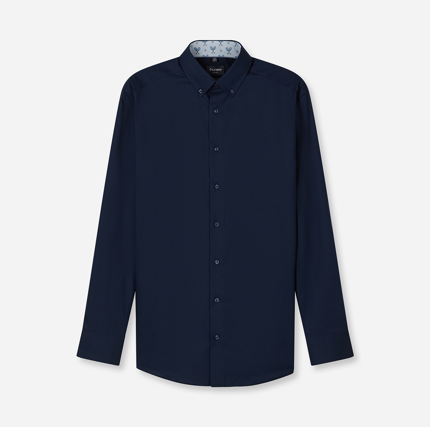 OLYMP Langarmhemd »Luxor« modern fit, Button-down-Kragen, Businesshemd