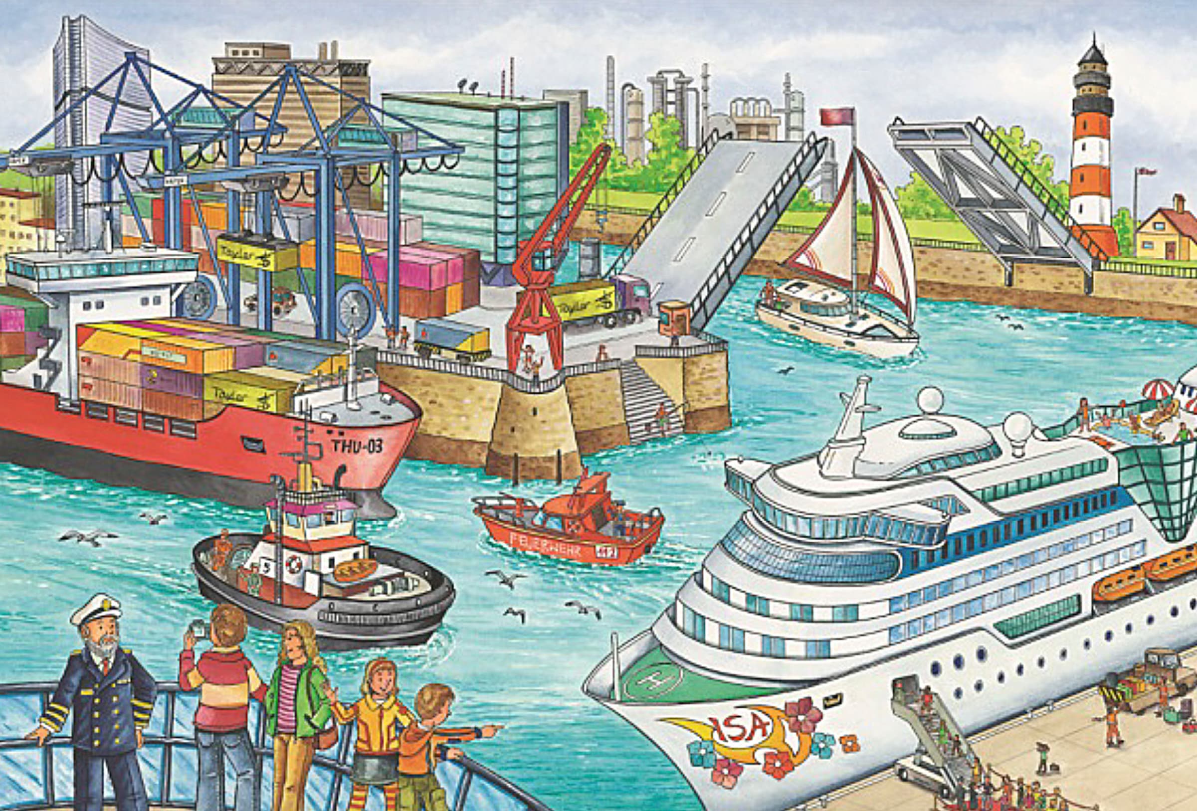 Schmidt Spiele Puzzle »Verkehrsmittel Puzzle-Box«, (148 tlg.)