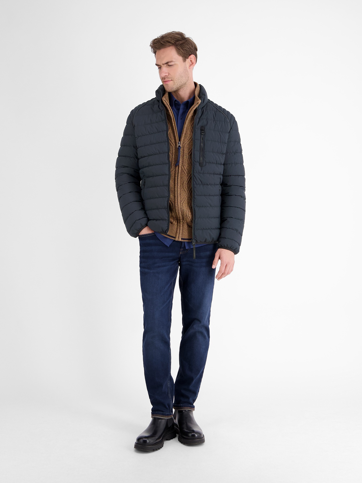 LERROS Steppjacke »LERROS Light-Weight Herren Steppjacke«, ohne Kapuze, Wasserabweisend, atmungsaktiv