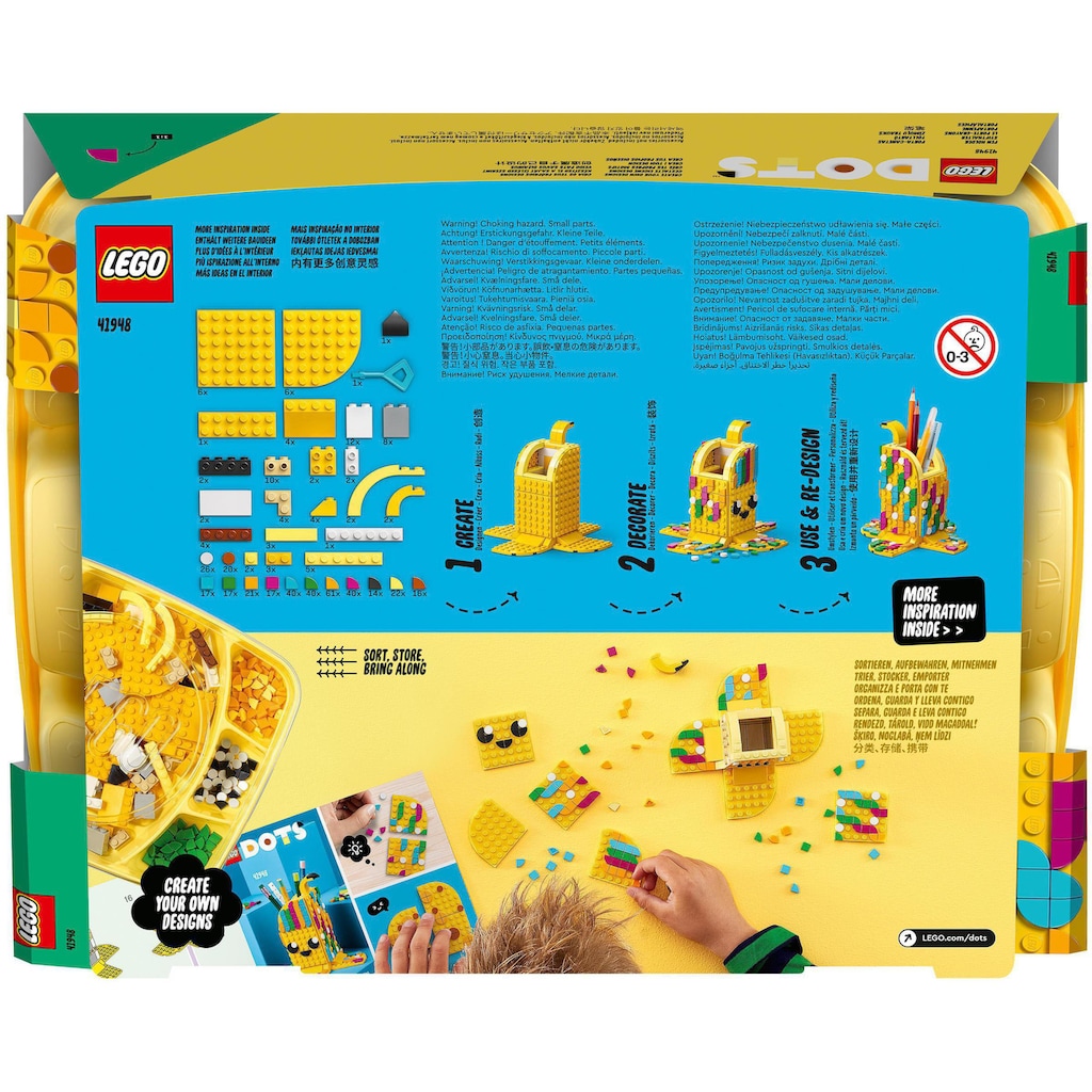 LEGO® Konstruktionsspielsteine »Bananen Stiftehalter (41948), LEGO® DOTS«, (438 St.)