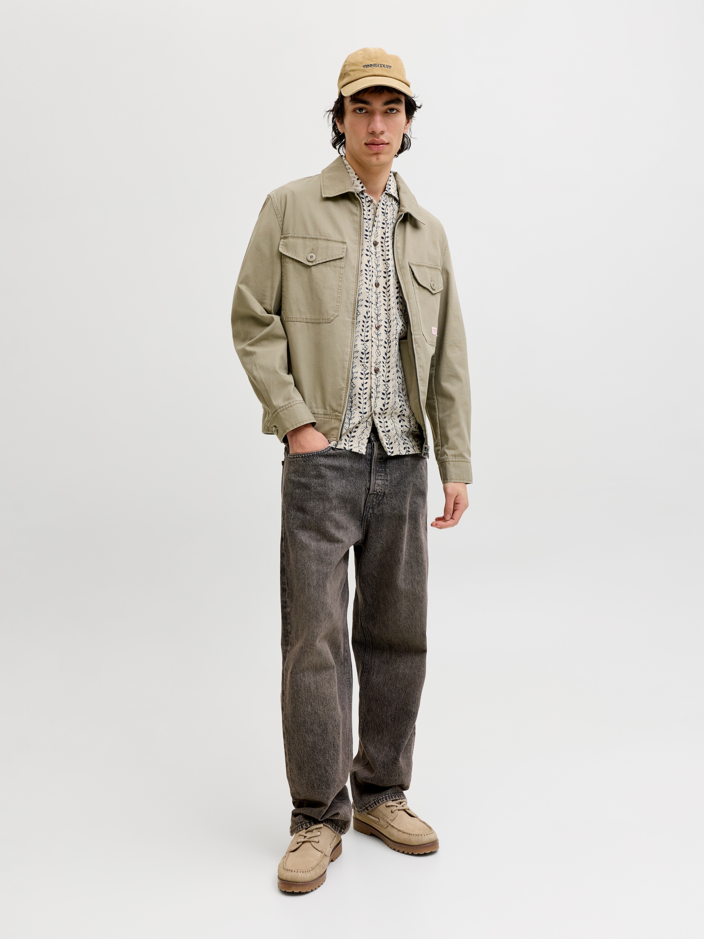 Jack & Jones Kurzarmhemd »JPRBLULYON PRINT DOBBY S/S SHIRT SN«