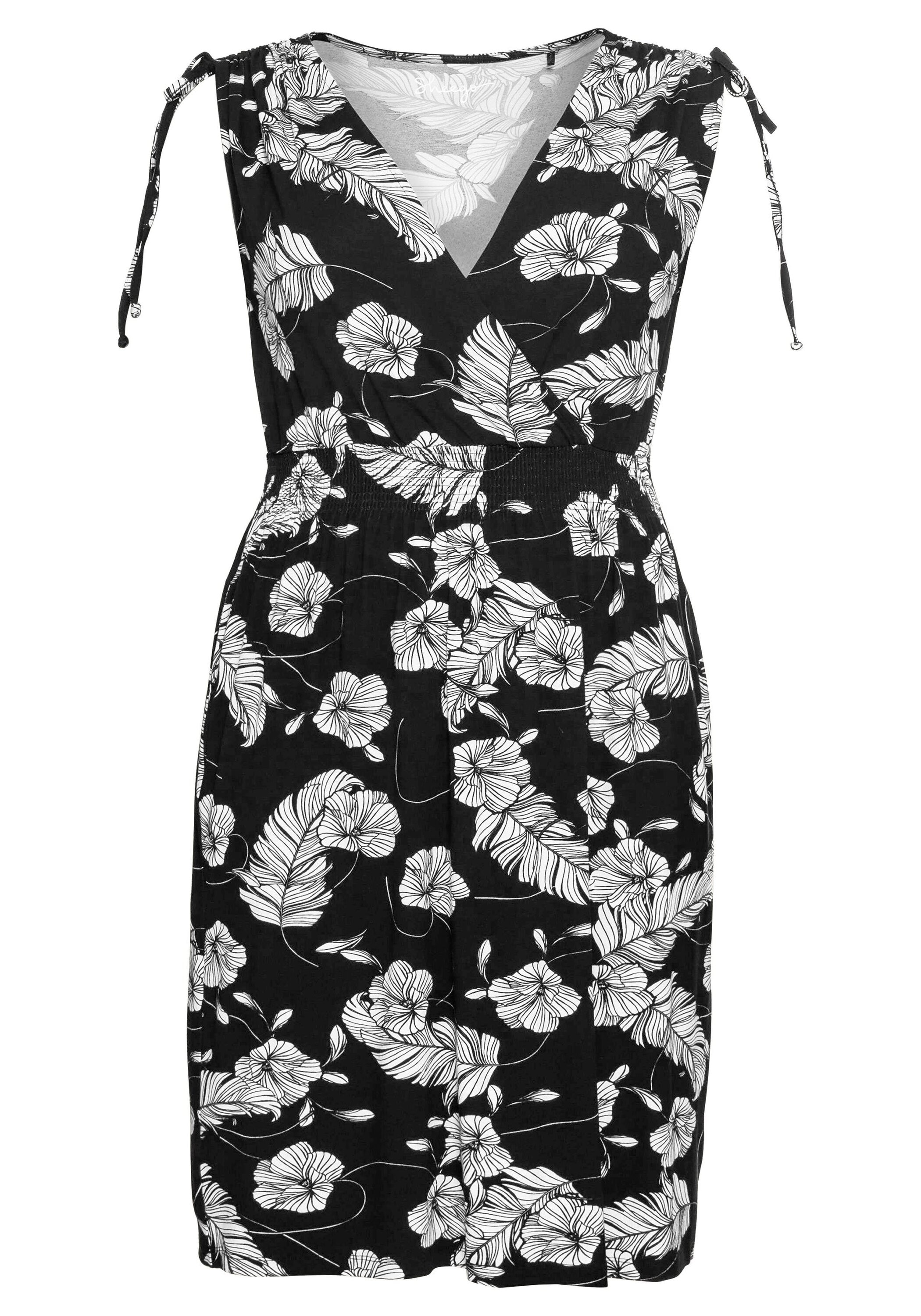 Sheego Strandkleid »Strandkleid mit Wickeloptik und Eingrifftaschen«