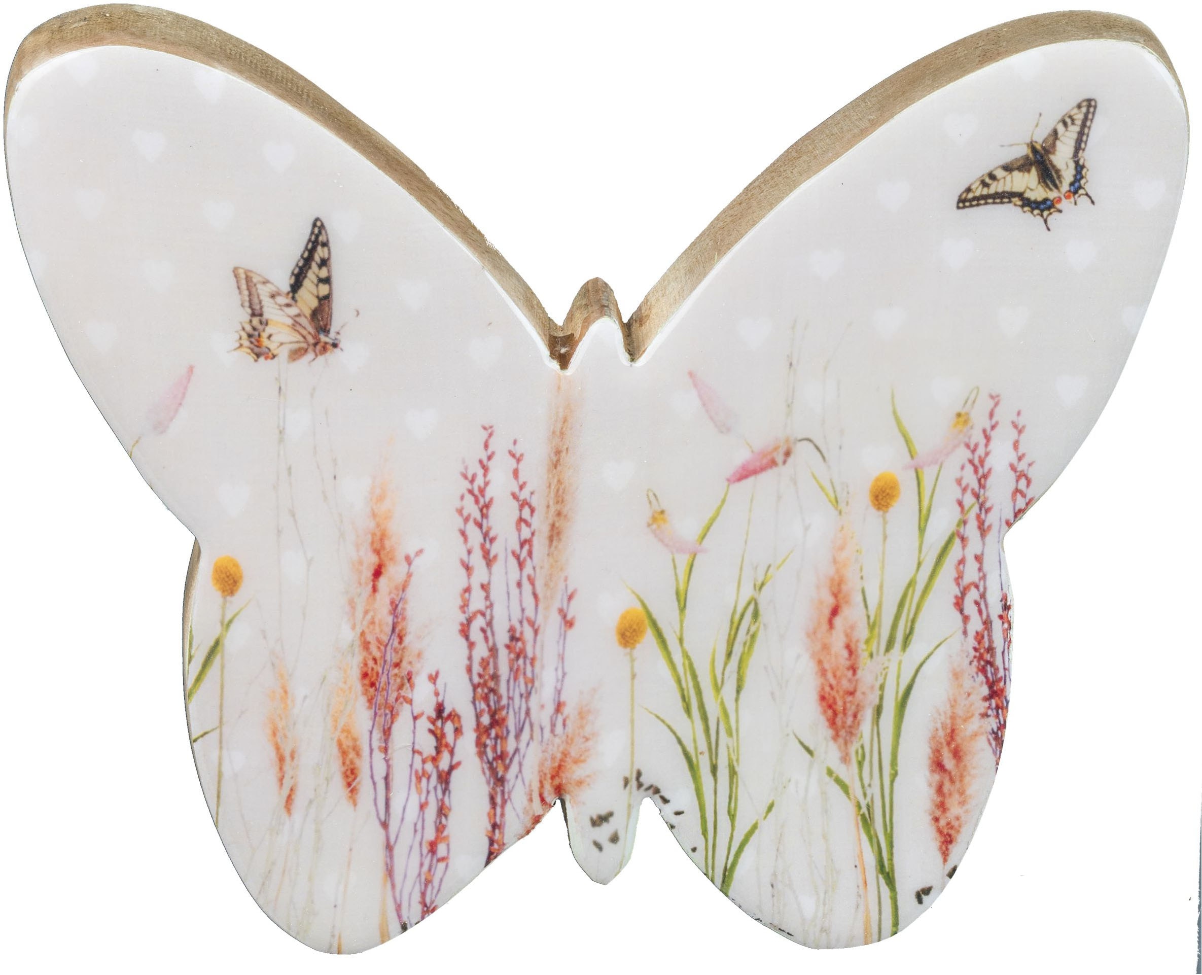 Creativ home Dekofigur »Schmetterling« mit floralem Dekor