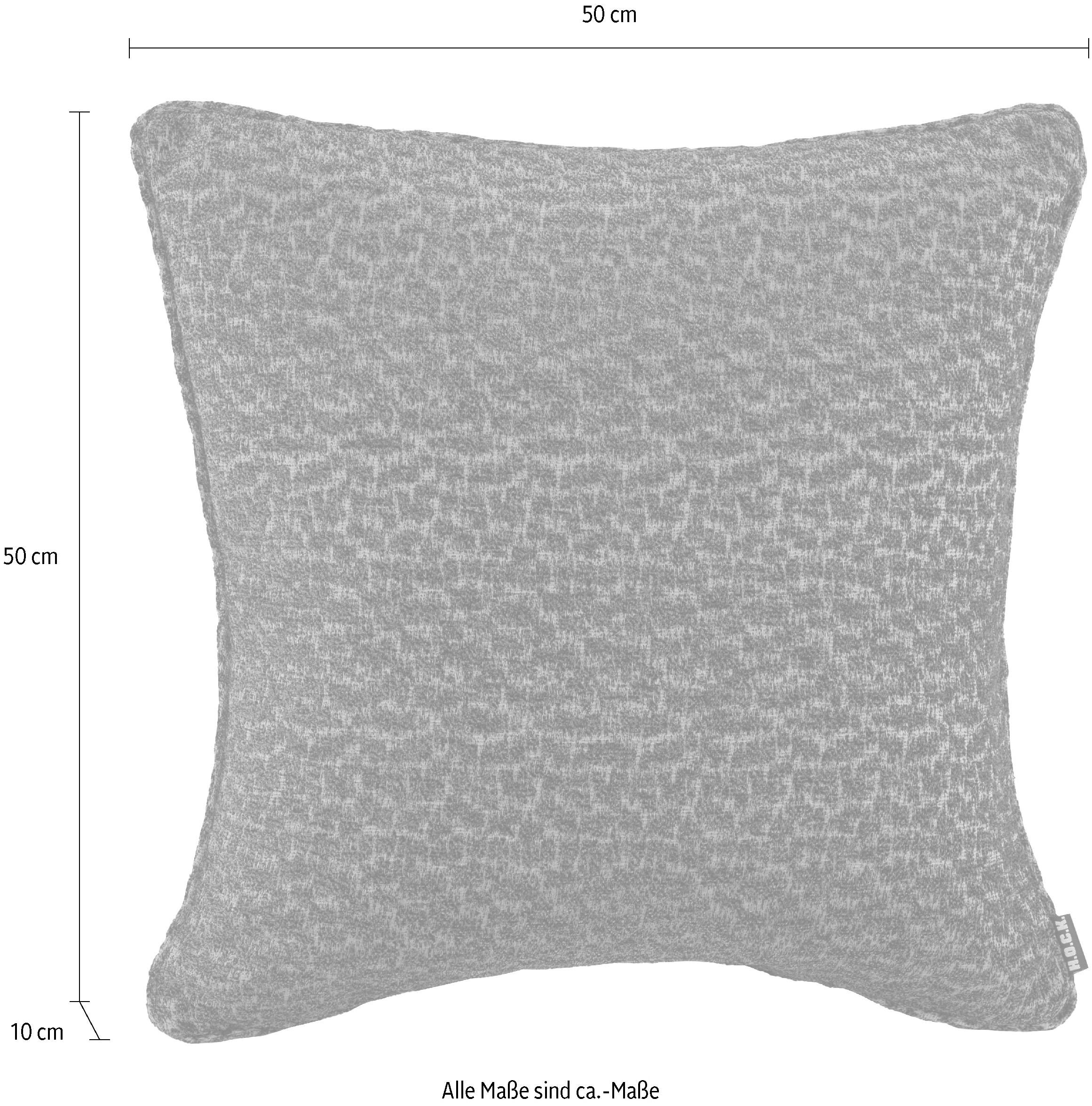 H.O.C.K. Dekokissen »Sheffo« Strukturstoff, Kissenhülle mit Füllung, 1 Stück