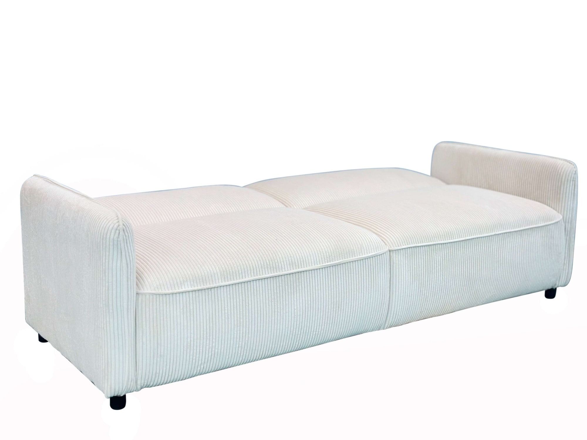 Dorel Home 3-Sitzer »Allie Curved Schlafsofa 209 cm«, Bettfunktion (110/190), verstellbare Rückenlehne, Cord u. Velours