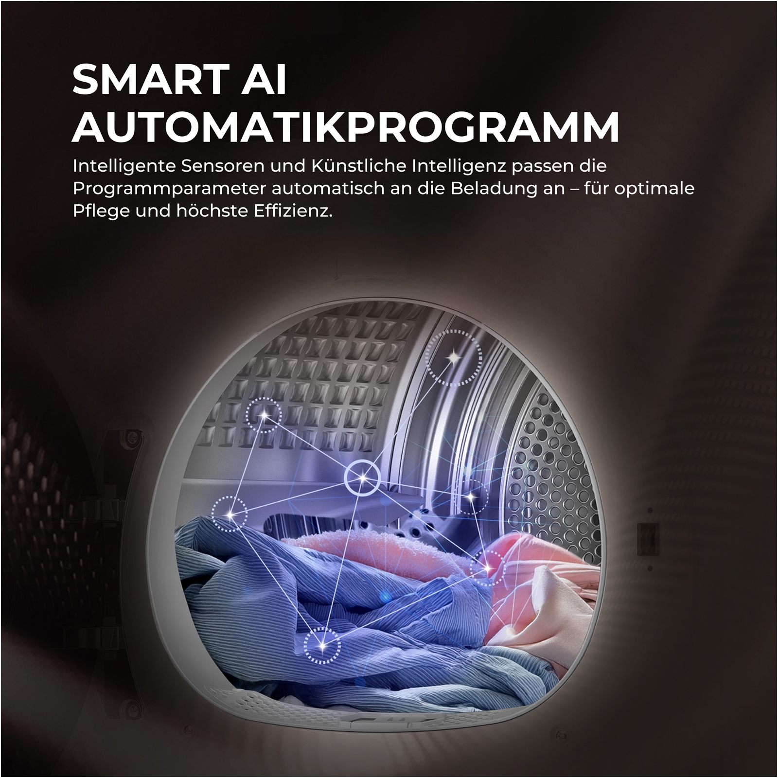 Haier Wärmepumpentrockner »HD90-A687U1« G9 Serie Smart AI Automatikprogramm & Ultra Sense