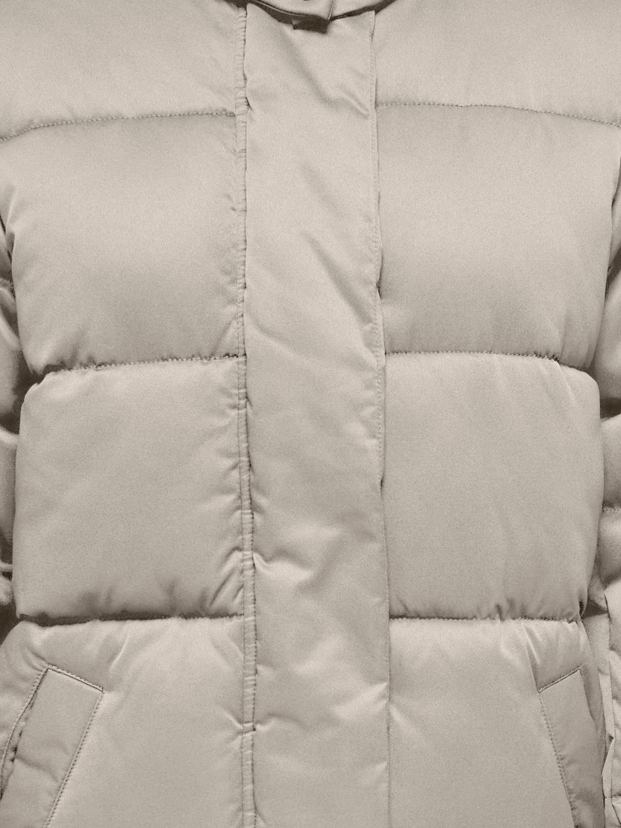 JDY Steppmantel »JDYMAJA LONG PADDED JACKET OTW YFM NOOS« mit Kapuze, verdeckter Reißverschluss