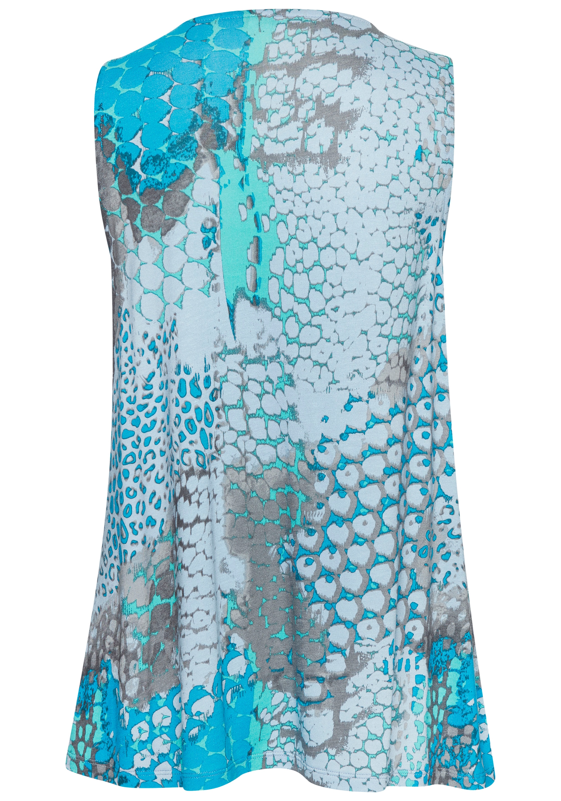 Buffalo Strandtop, mit Animalprint, sommerliches Blusentop mit V-Ausschnitt