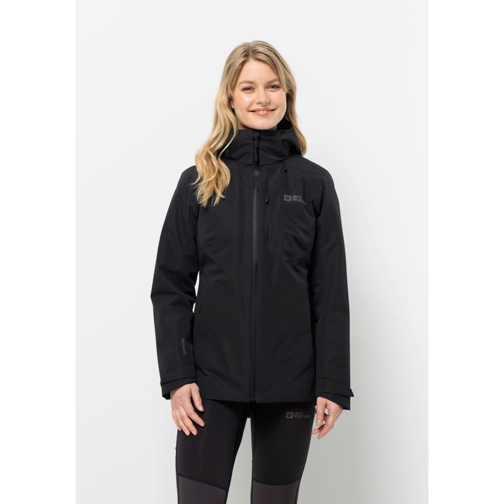 Jack Wolfskin 3-in-1-Funktionsjacke »BERGLAND 3IN1 JKT W«, mit Kapuze