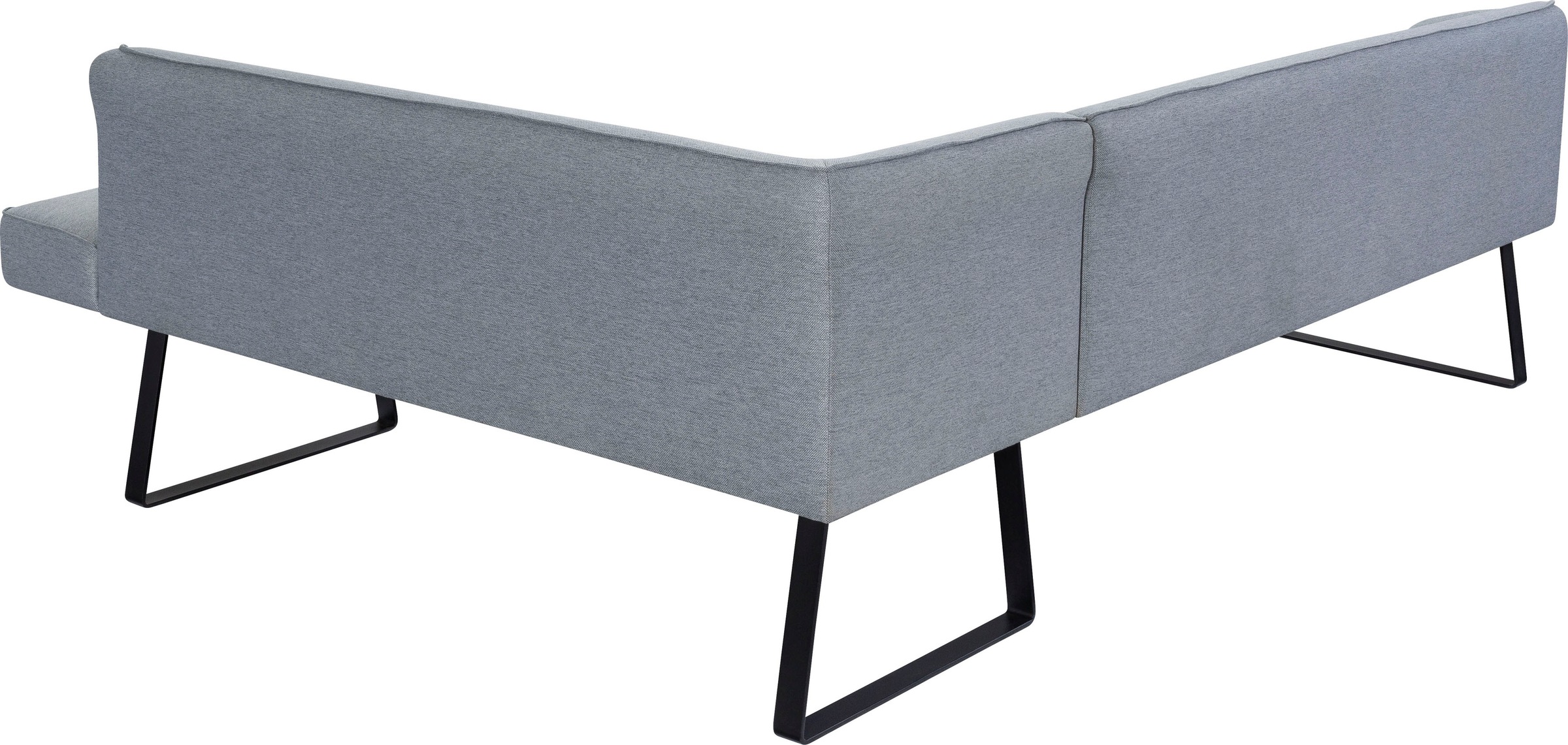exxpo - sofa fashion Eckbank »Americano«, mit Keder und Metallfüßen, Bezug in verschiedenen Qualitäten