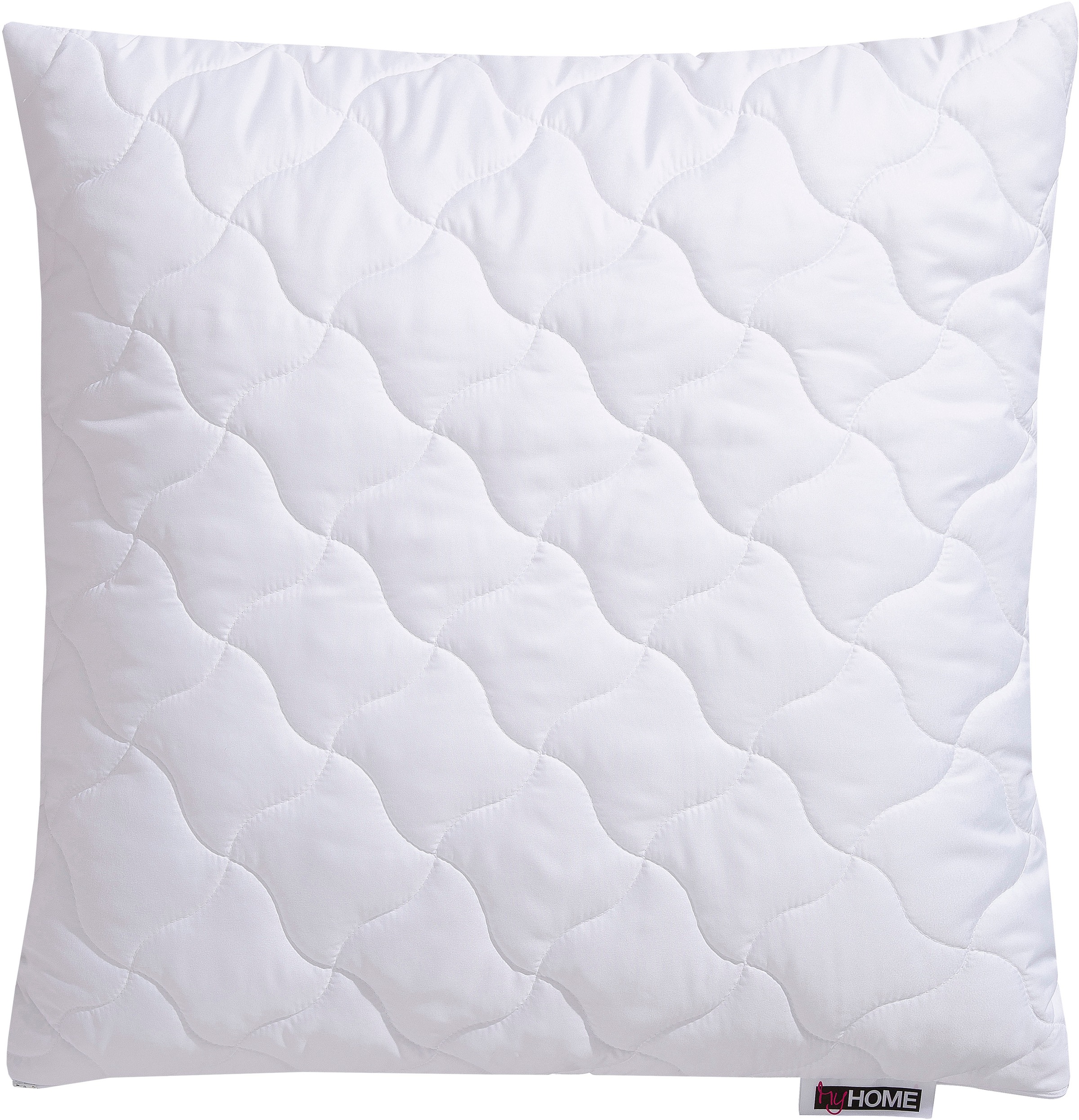 my home Microfaserkissen »Fantasy ECO Kopfkissen 40x80 oder 80x80 cm, Made in Germany«, Füllung: 100% nachhaltiges, klimaregulierendes Polyester, Bezug: 100% nachhaltiges Microfaserfeingewebe, (1 St.), Kundenliebling, kochfest!