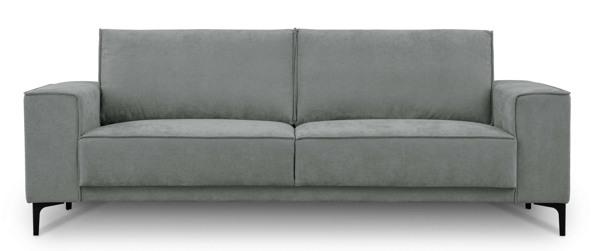 Places of Style 3-Sitzer »3er Sofa Oland, Struktur, Flachgewebe, Luxus-Microfaser, Boucle«, 224 cm, Wellenunterfederung, Skandi-Design, Metallfüße