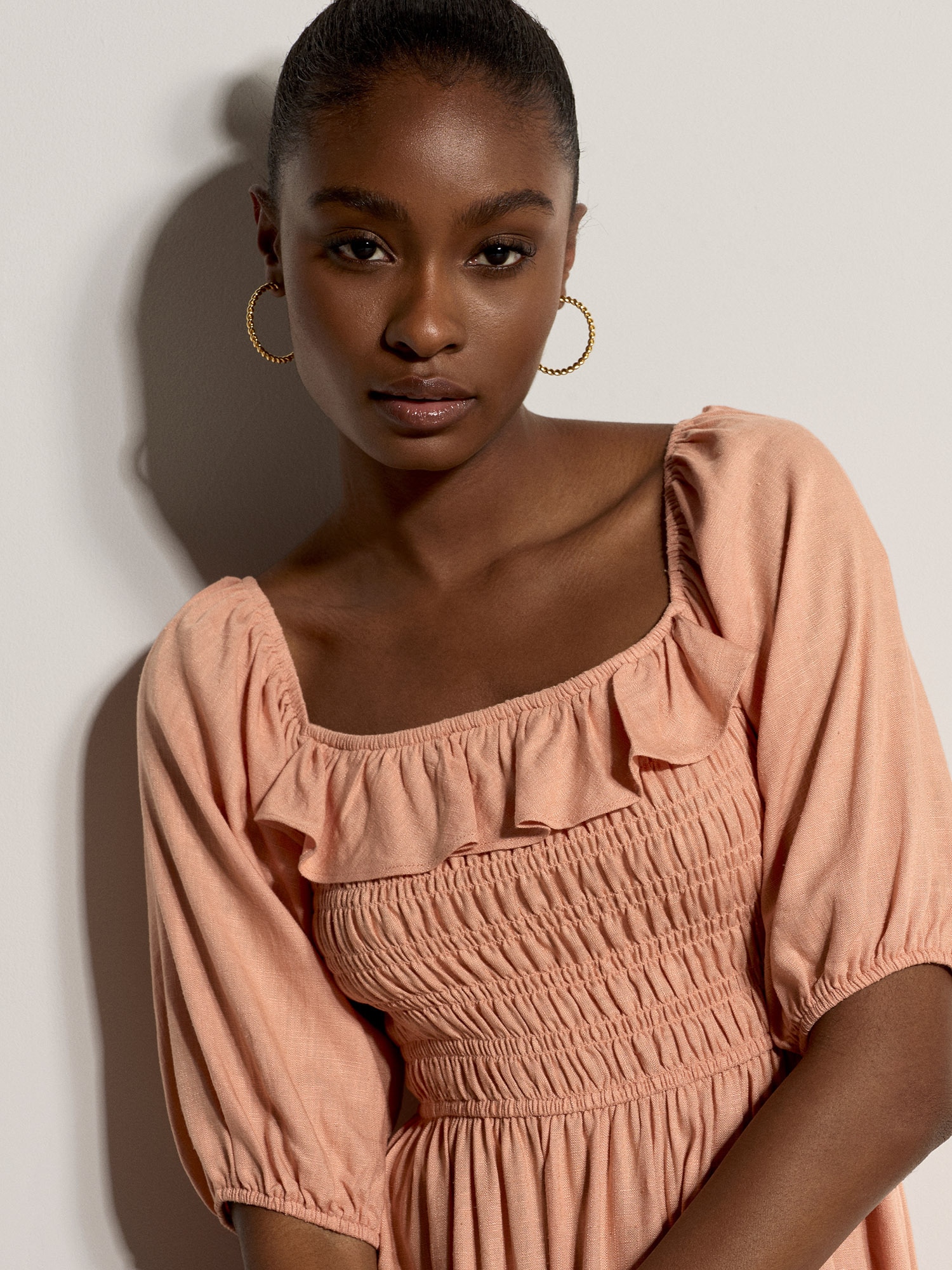 Apricot Maxikleid »Maxikleid« Gerafft