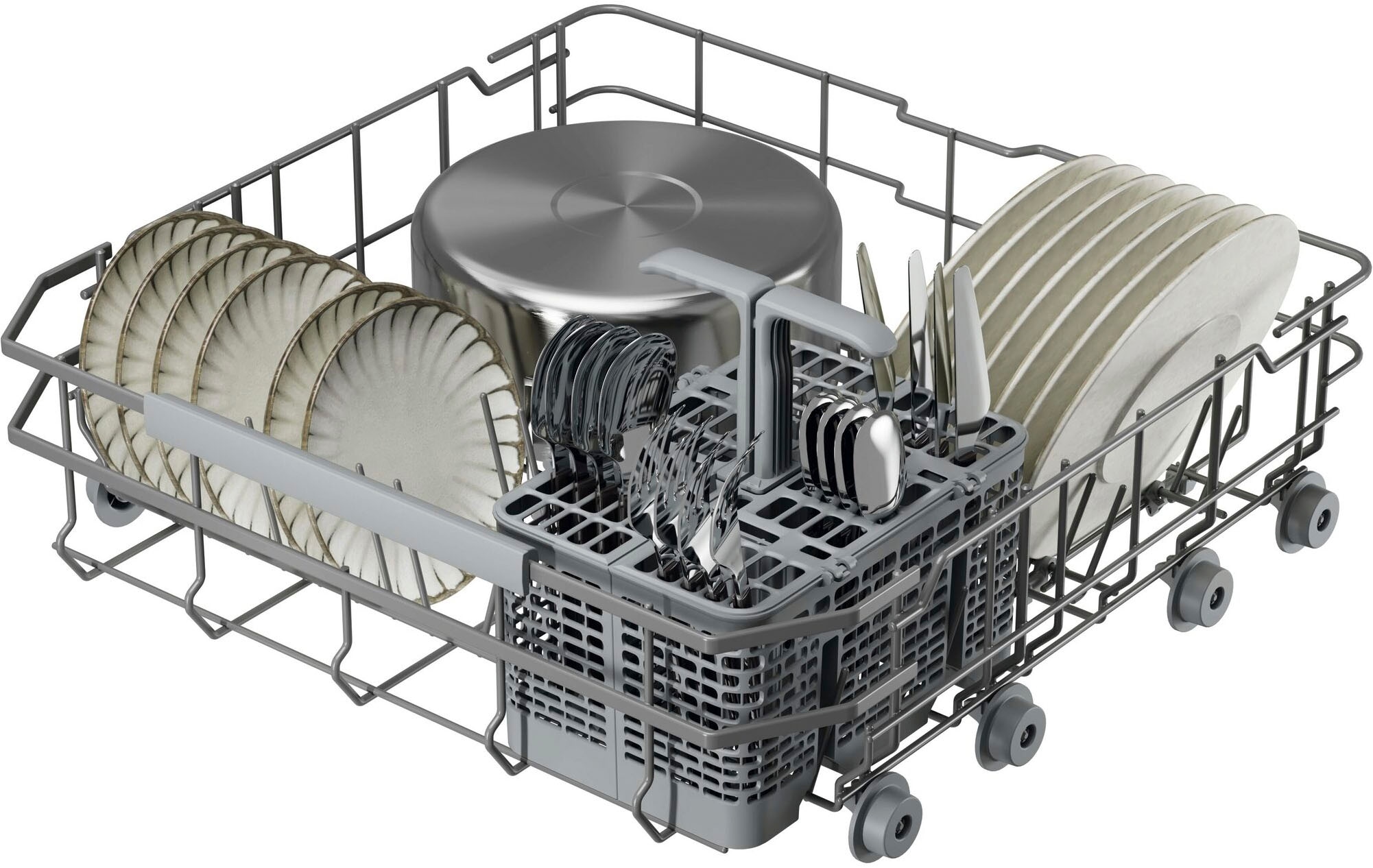 AEG teilintegrierbarer Geschirrspüler Serie 7000, 60 cm, WiFi »V72GTB10SNM« 13 tlg. Maßgedecke Wassersparende Spülmaschine: 8,4l im Eco-Programm-effiziente Reinigung