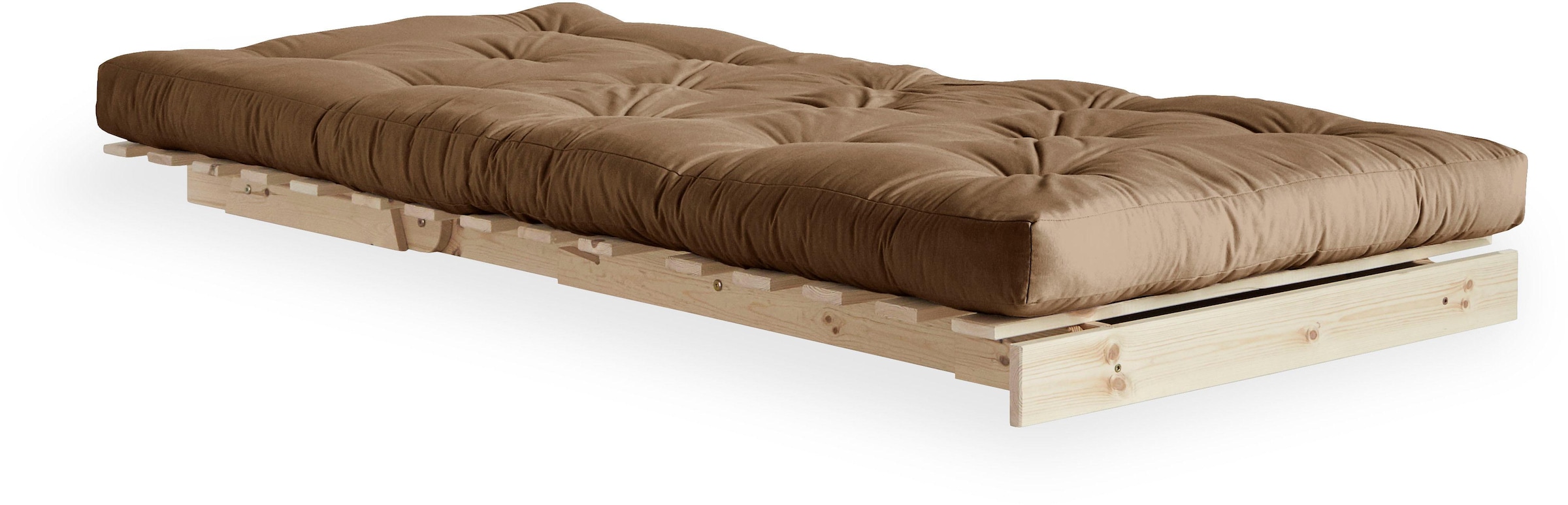 Karup Design Daybett »Daybett Roots Schlafsofa – Gästebett & Sofa aus FSC®-Kiefer«, Inkl. Futonmatratze, in mehreren Größen & Farben erhältlich