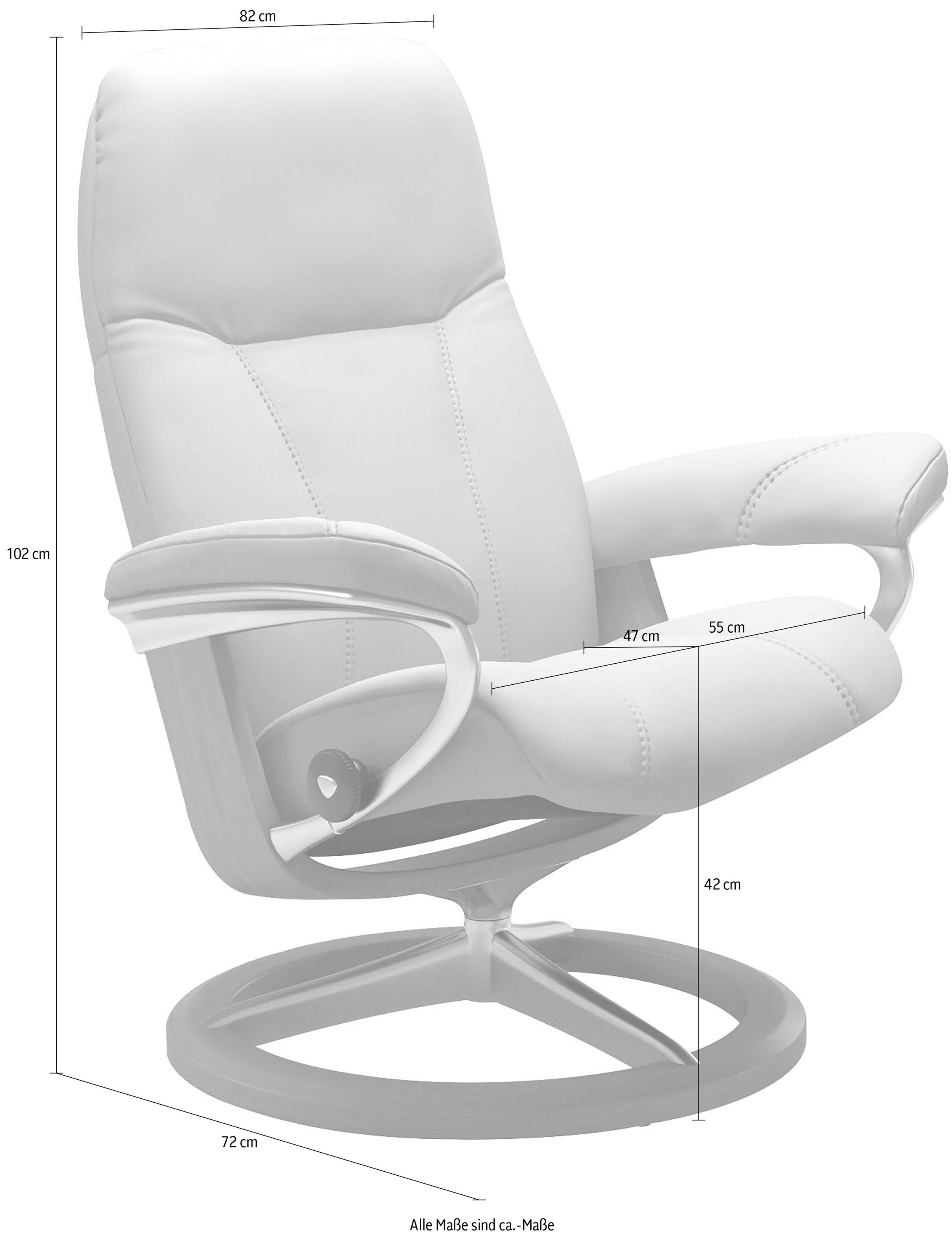 Stressless® Relaxsessel »Consul«, mit Signature Base, Größe M, Gestell Whitewash